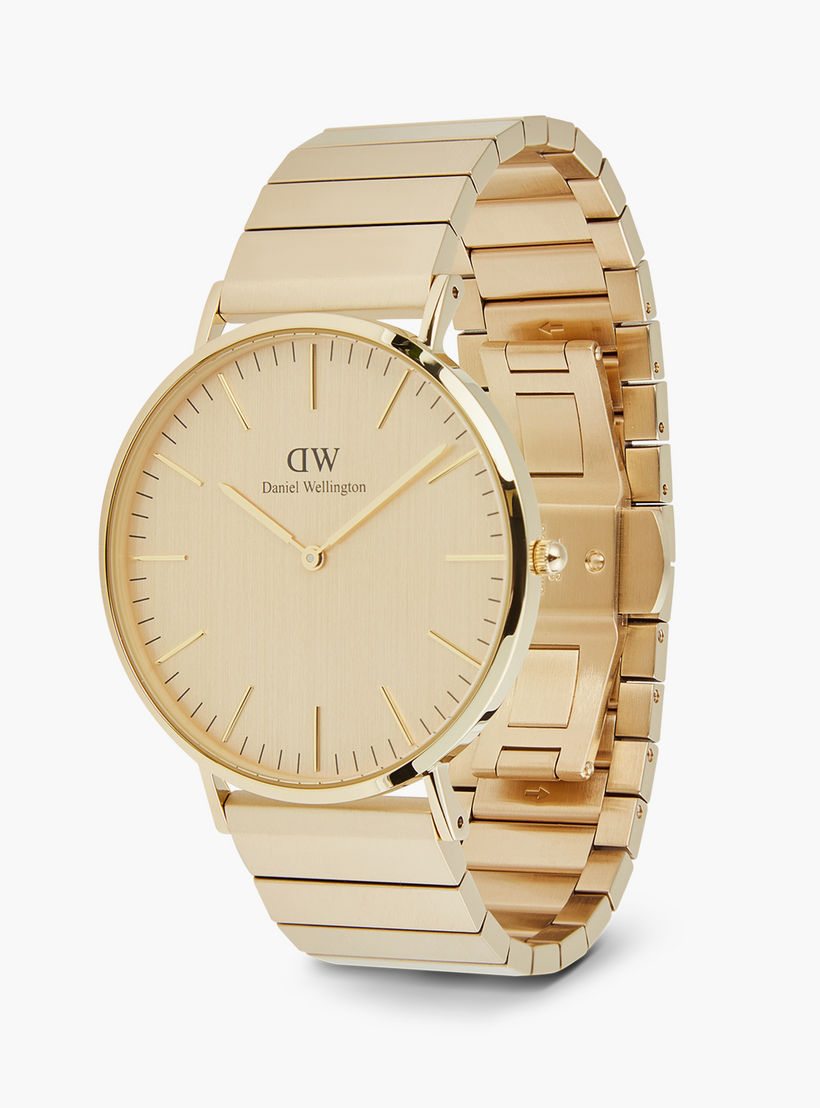 Daniel Welington Men's 40MM Gold Analog Stainless Steel Strap Watch | DW00100779-men-watchesandjewellery-watches-image-4