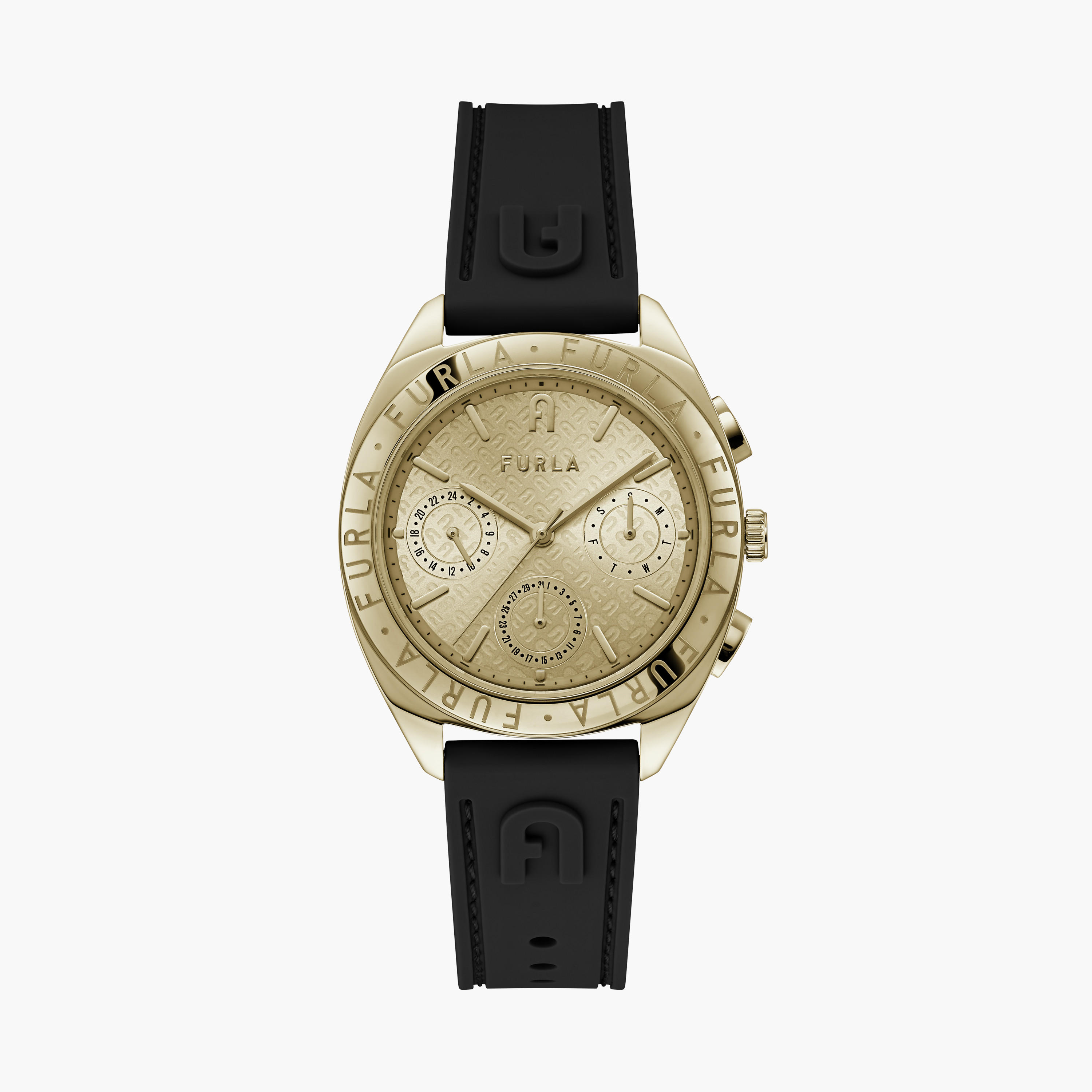 Furla Women's 37MM Gold Chronograph Stainless Steel Strap Watch | WW00051009L2-women-watchesandjewellery-watches-image-1