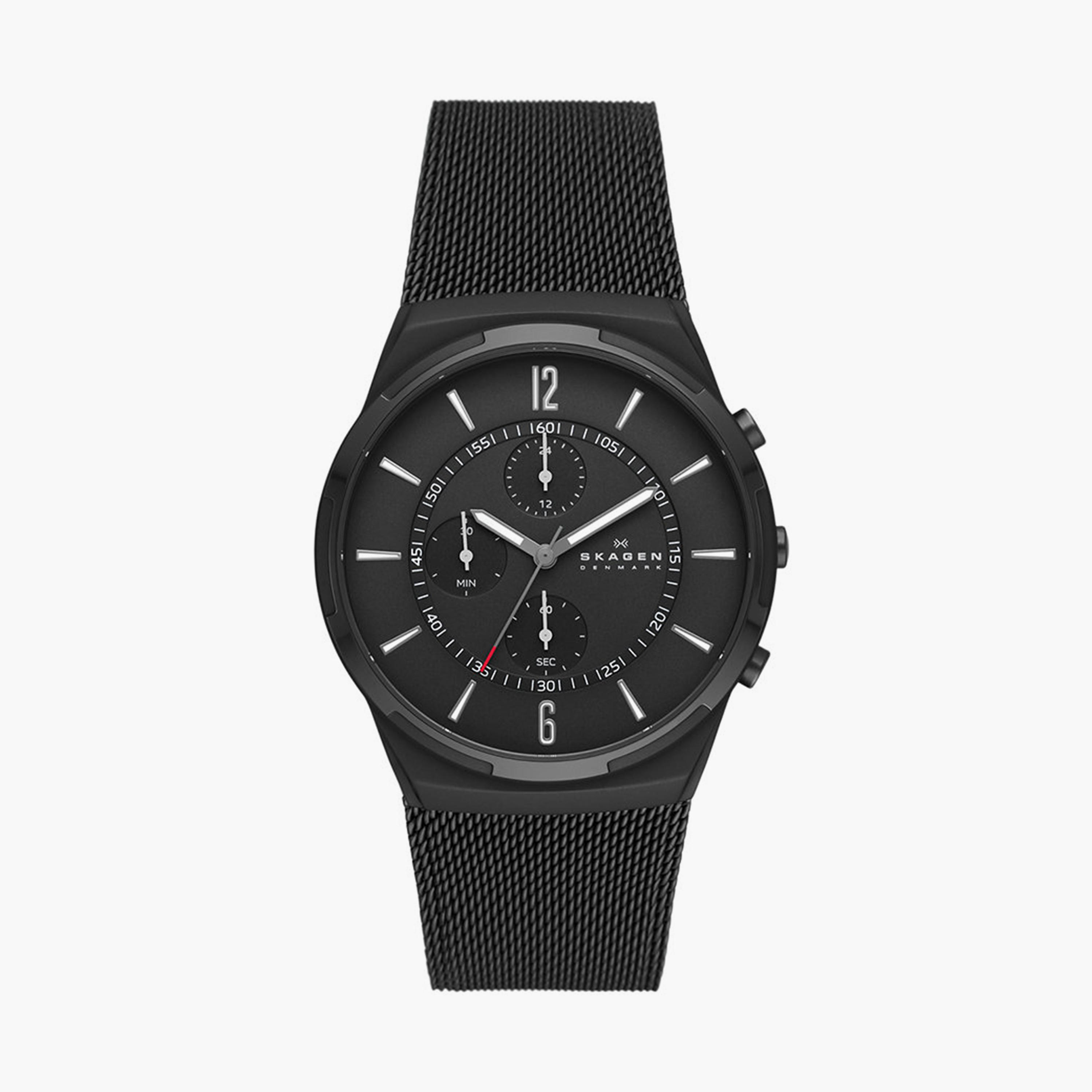 Skagen Men's 42MM Black Analog Stainless Steel Strap Watch | SKW6802-men-watchesandjewellery-watches-image-1