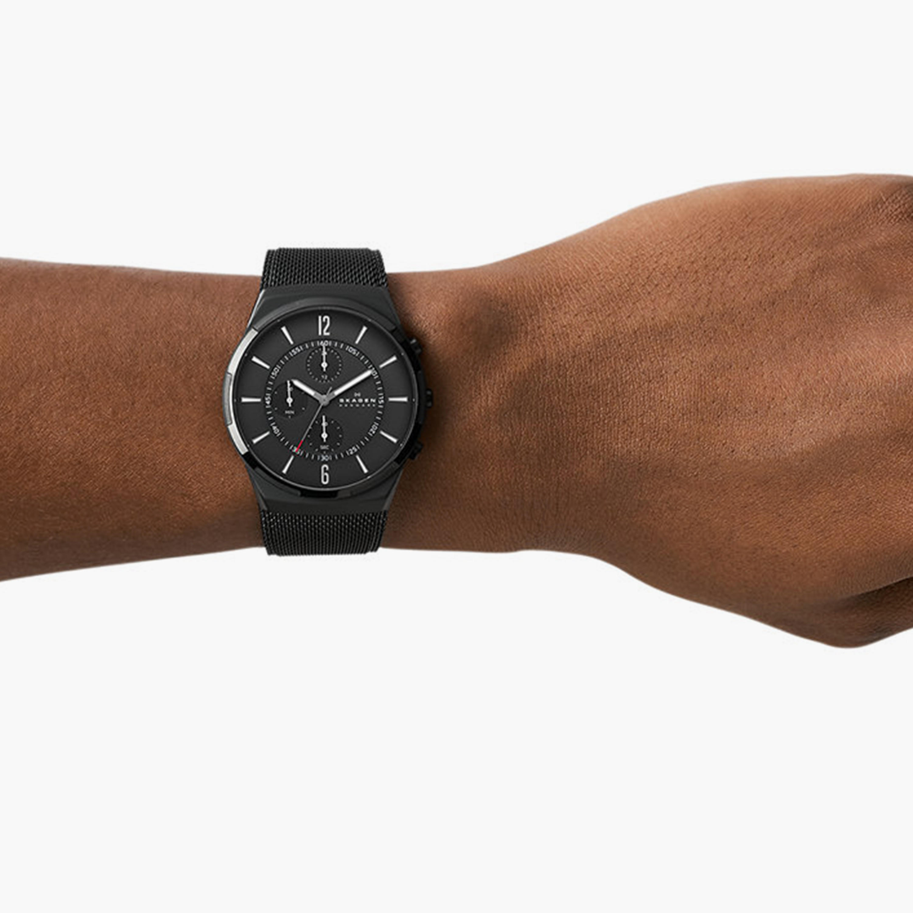 Skagen Men's 42MM Black Analog Stainless Steel Strap Watch | SKW6802-men-watchesandjewellery-watches-image-2