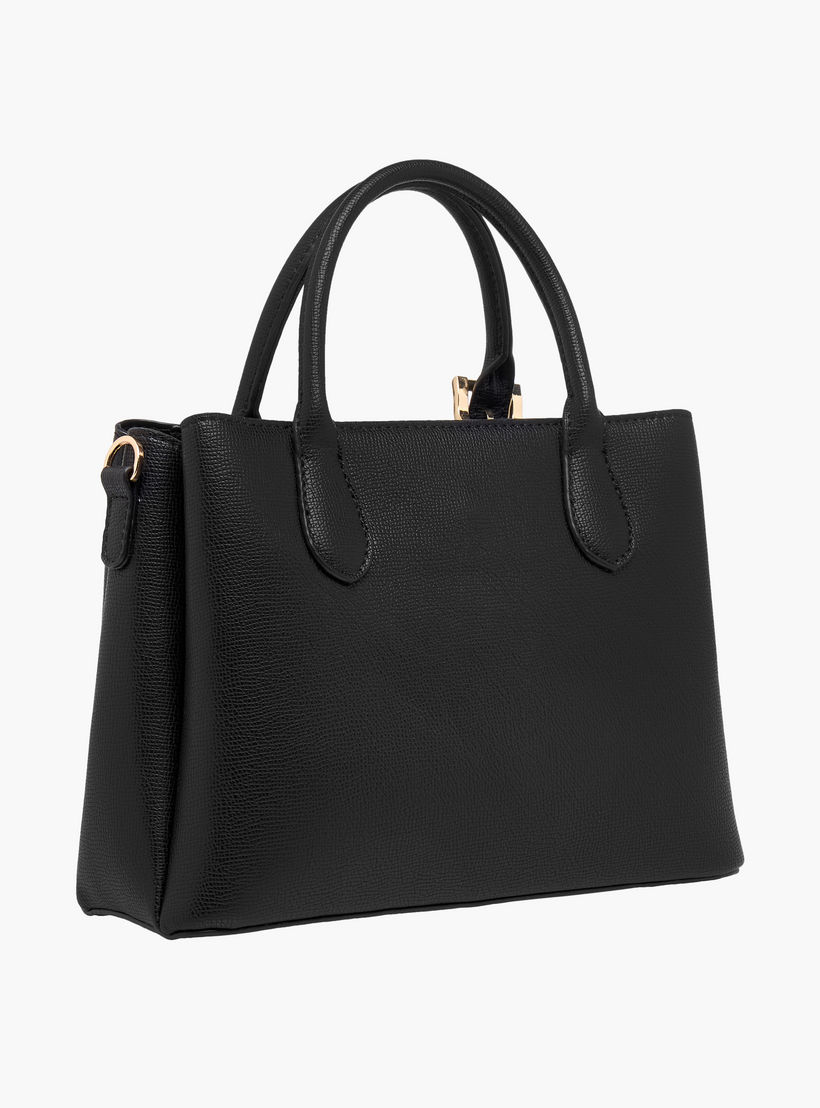 Le Confort Textured Tote Bag with Detachable Strap and Zip Closure-women-bagsandwallets-handbags-image-5