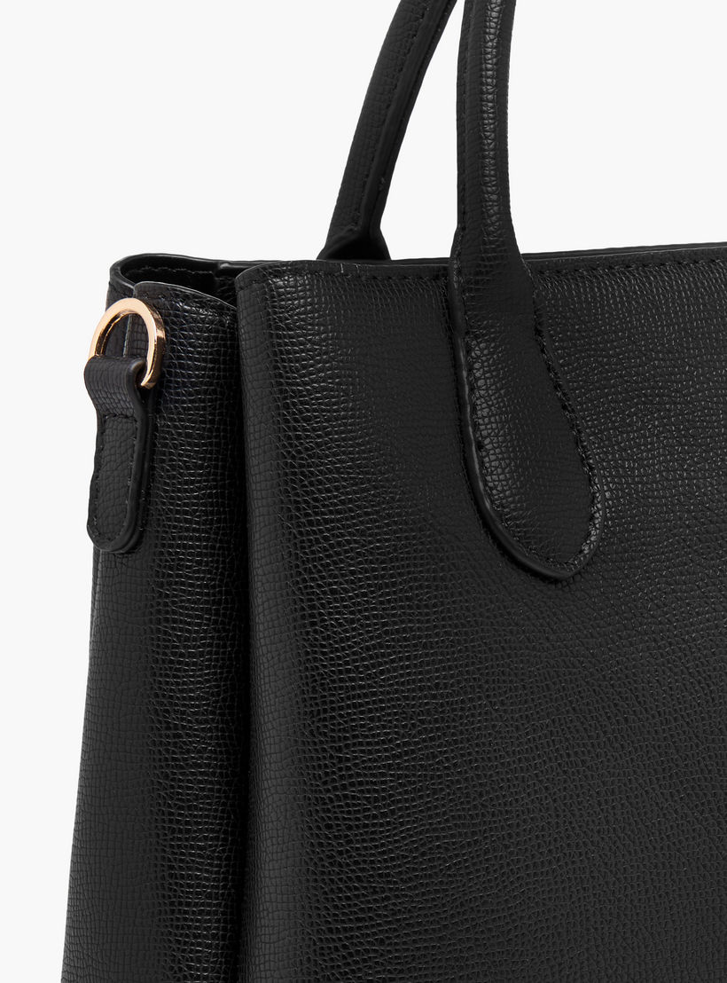 Le Confort Textured Tote Bag with Detachable Strap and Zip Closure-women-bagsandwallets-handbags-image-6