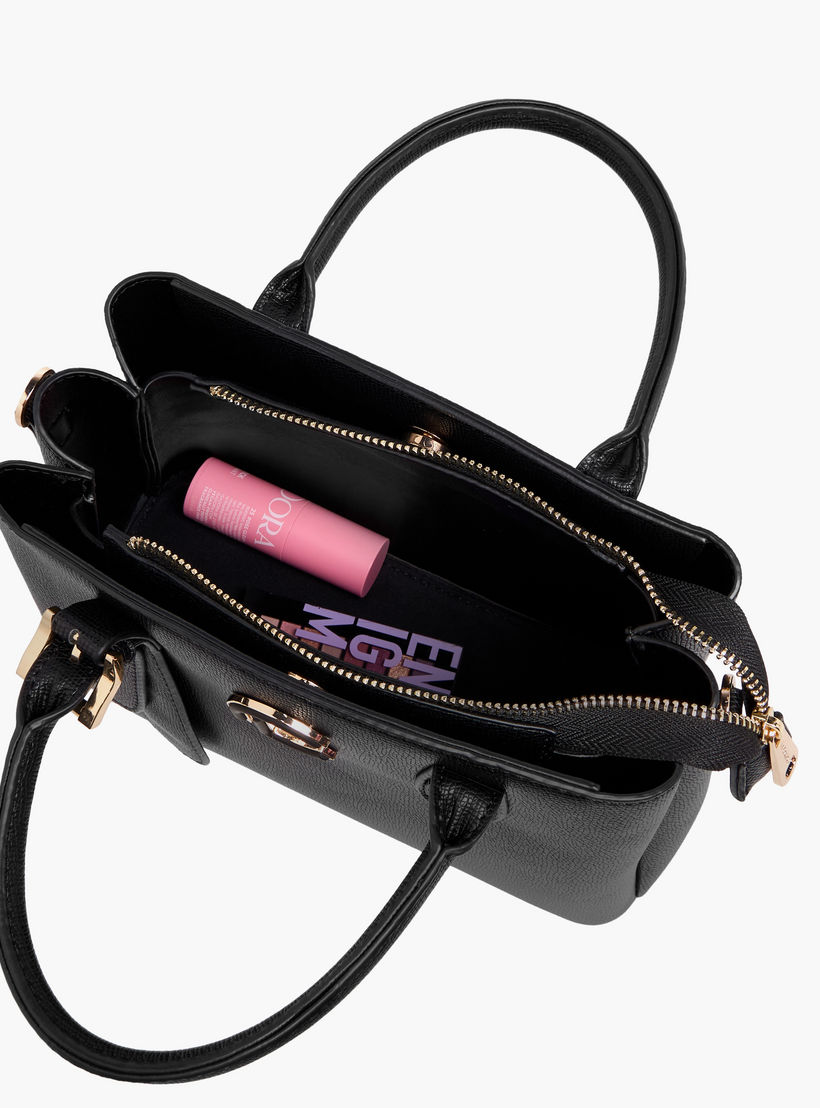 Le Confort Textured Tote Bag with Detachable Strap and Zip Closure-women-bagsandwallets-handbags-image-10