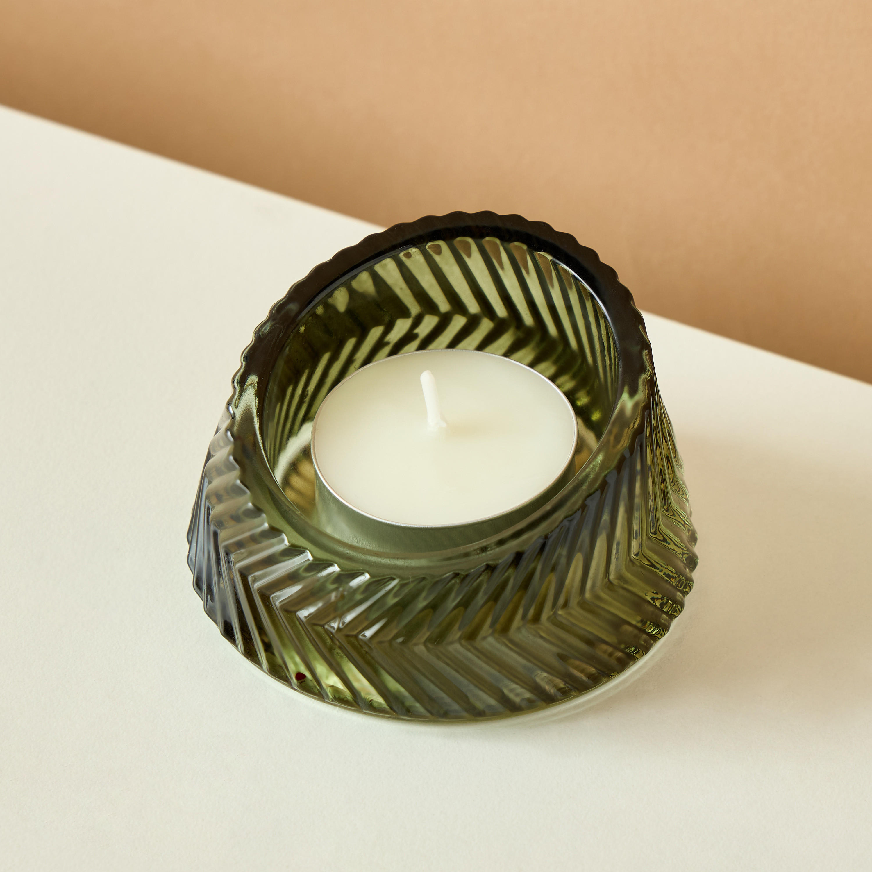 Textured Glass Tealight Candleholder - Set of 2-household-homefragrance-candles-image-4