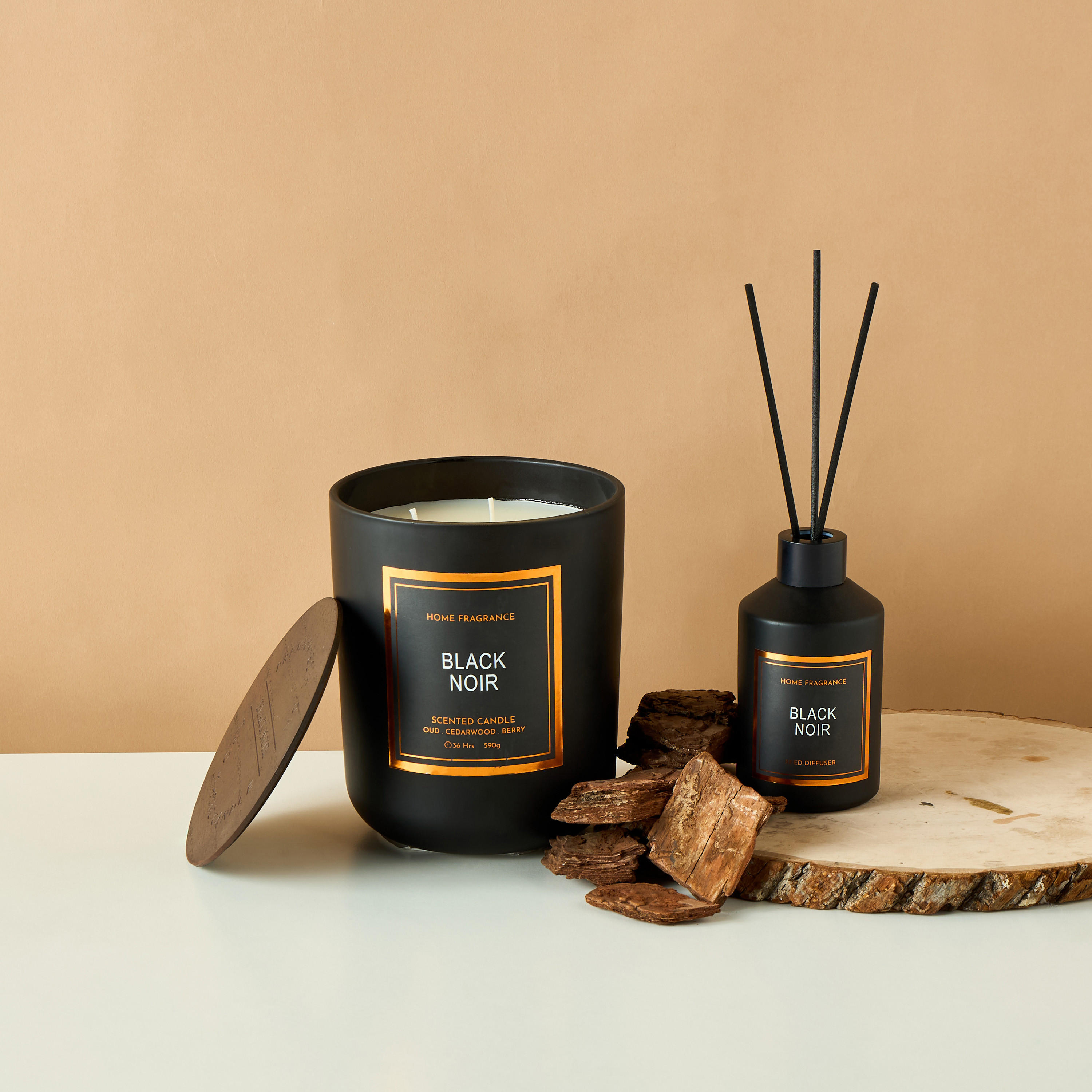 Black Noir Reed Diffuser - 200 ml-household-homefragrance-reeddiffusers-image-5