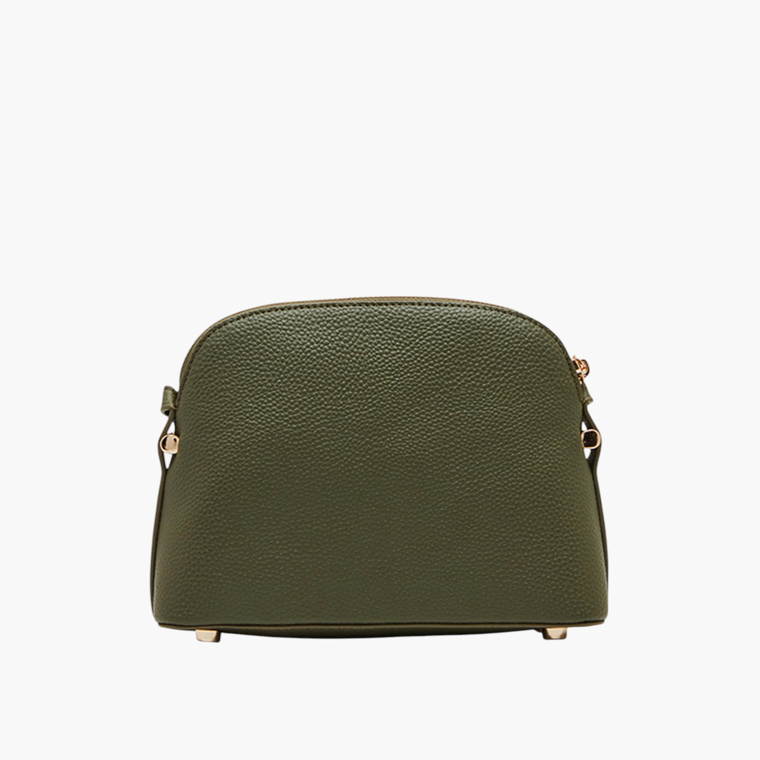 Anne Klein Textured Crossbody Bag with Adjustable Strap and Zip Closure-women-bagsandwallets-handbags-image-2