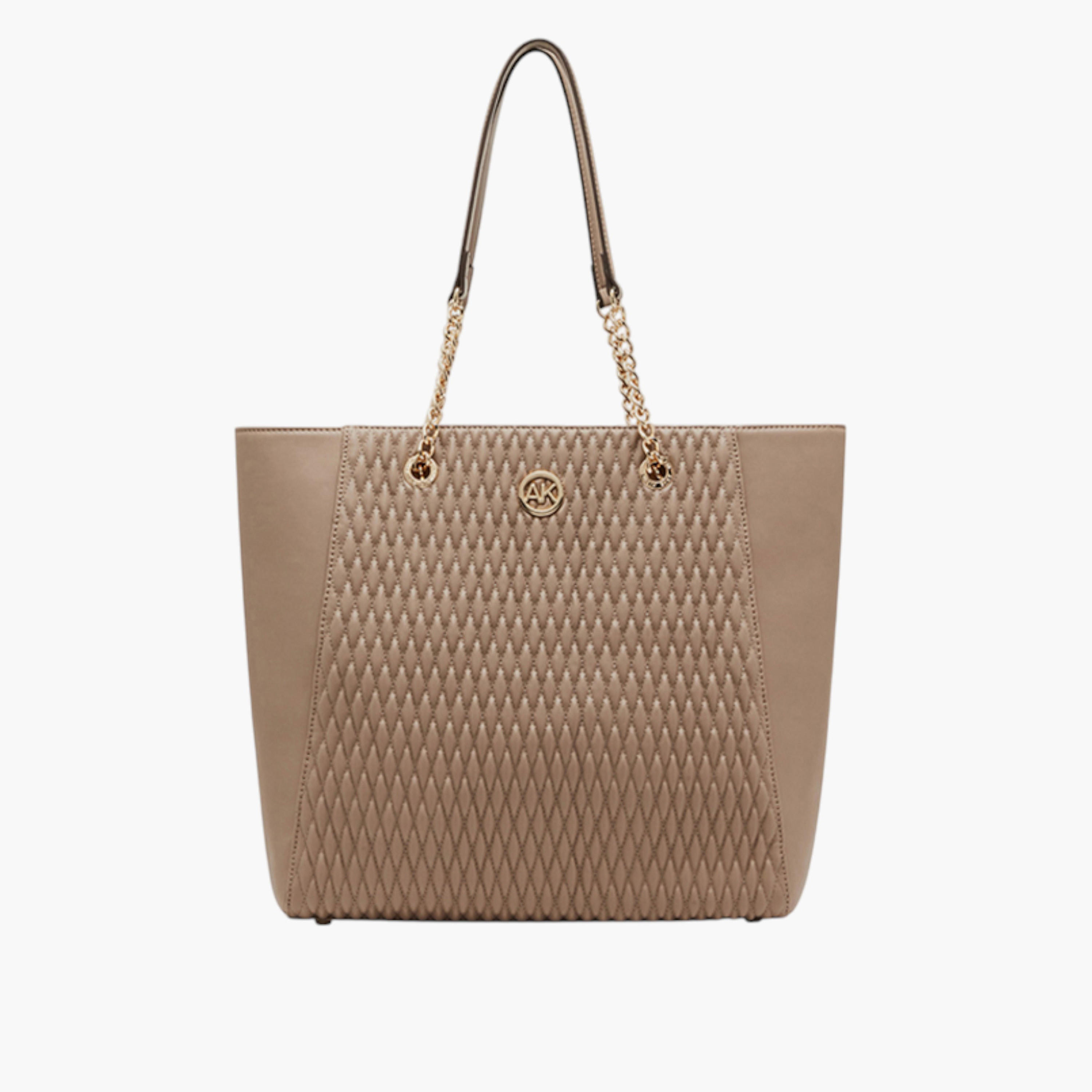 شنطة توتي مبطنة بمقابض سلسلة من آن كلاين-women-bagsandwallets-handbags-image-1
