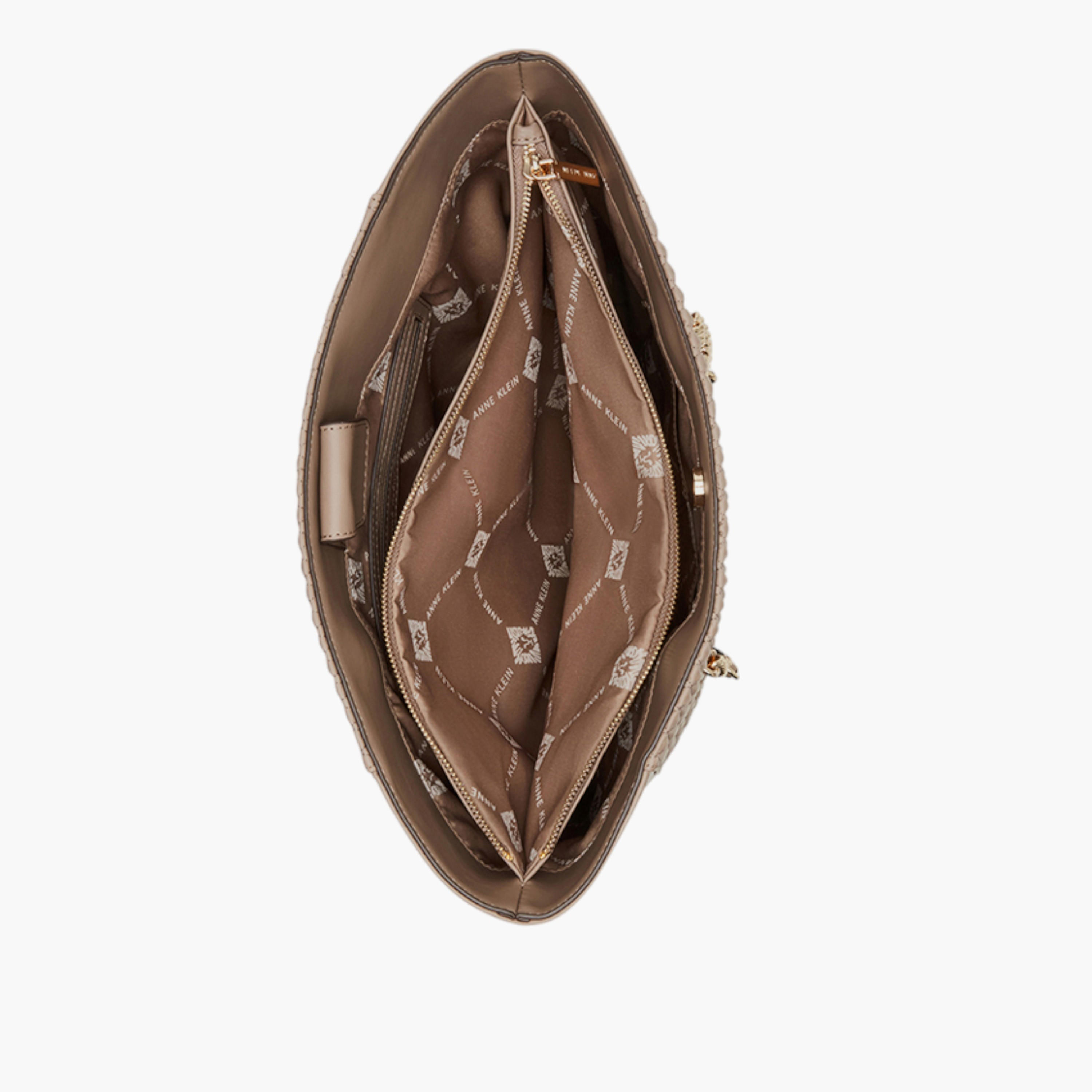 شنطة توتي مبطنة بمقابض سلسلة من آن كلاين-women-bagsandwallets-handbags-image-3