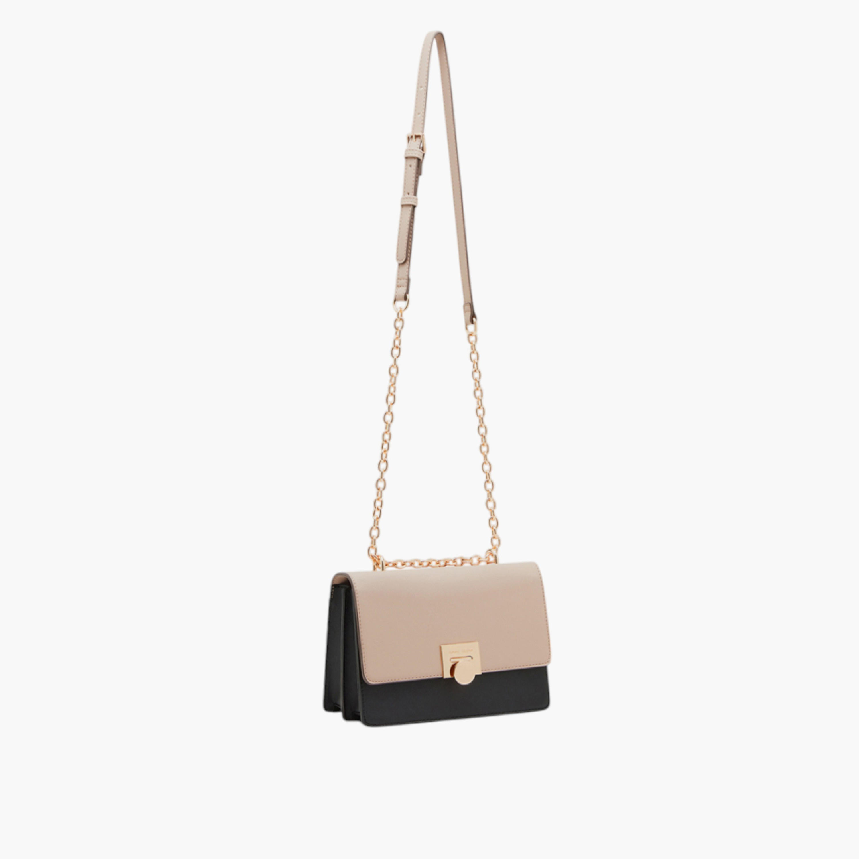شنطة كروس بودي بقوالب ملونة وحزام سلسلة من آن كلاين-women-bagsandwallets-handbags-image-1
