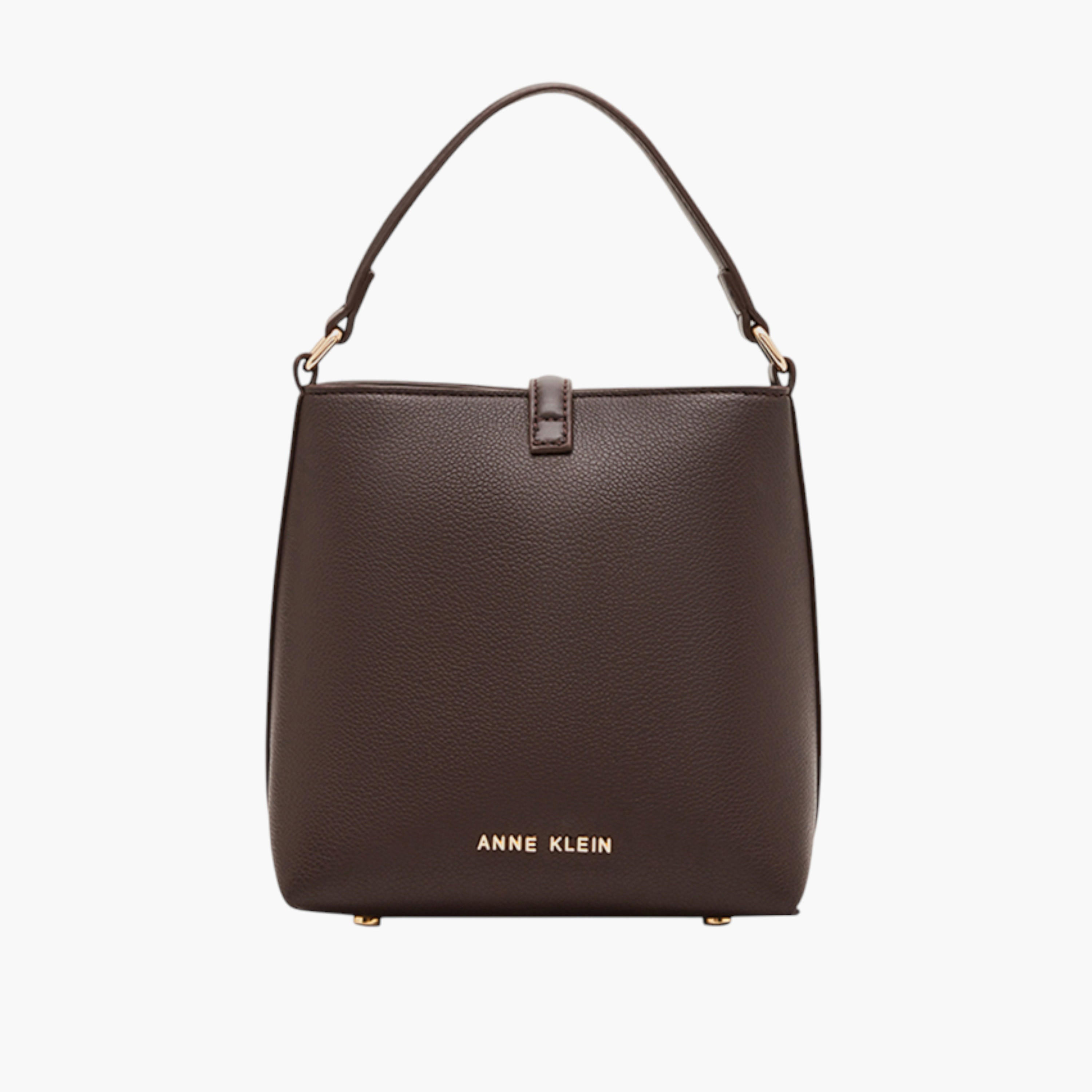 Anne Klein Textured Tote Bag with Open Top and Buckle Detail-women-bagsandwallets-handbags-image-3