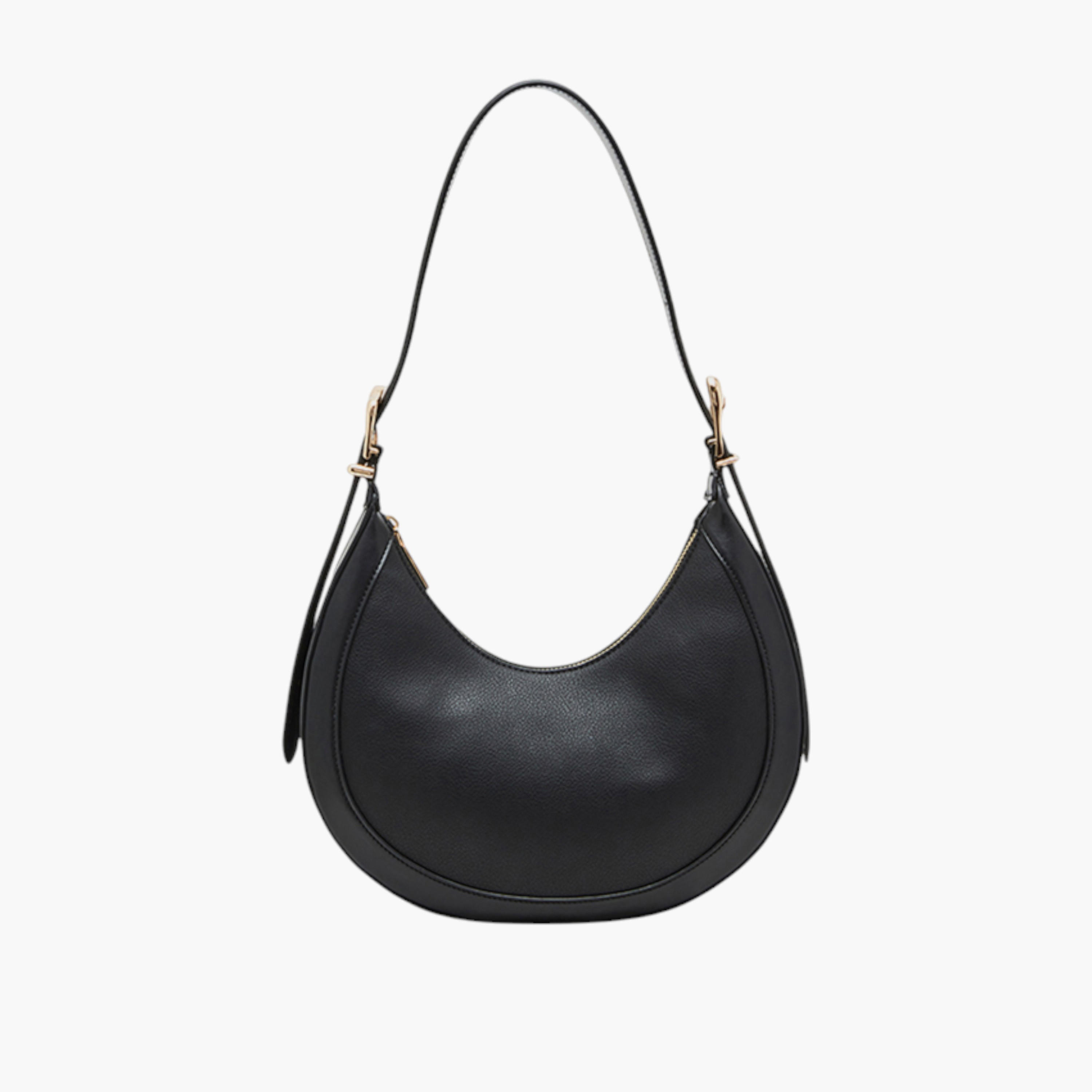 Anne Klein Solid Shoulder Bag with Zip Closure and Adjustable Strap-women-bagsandwallets-handbags-image-3