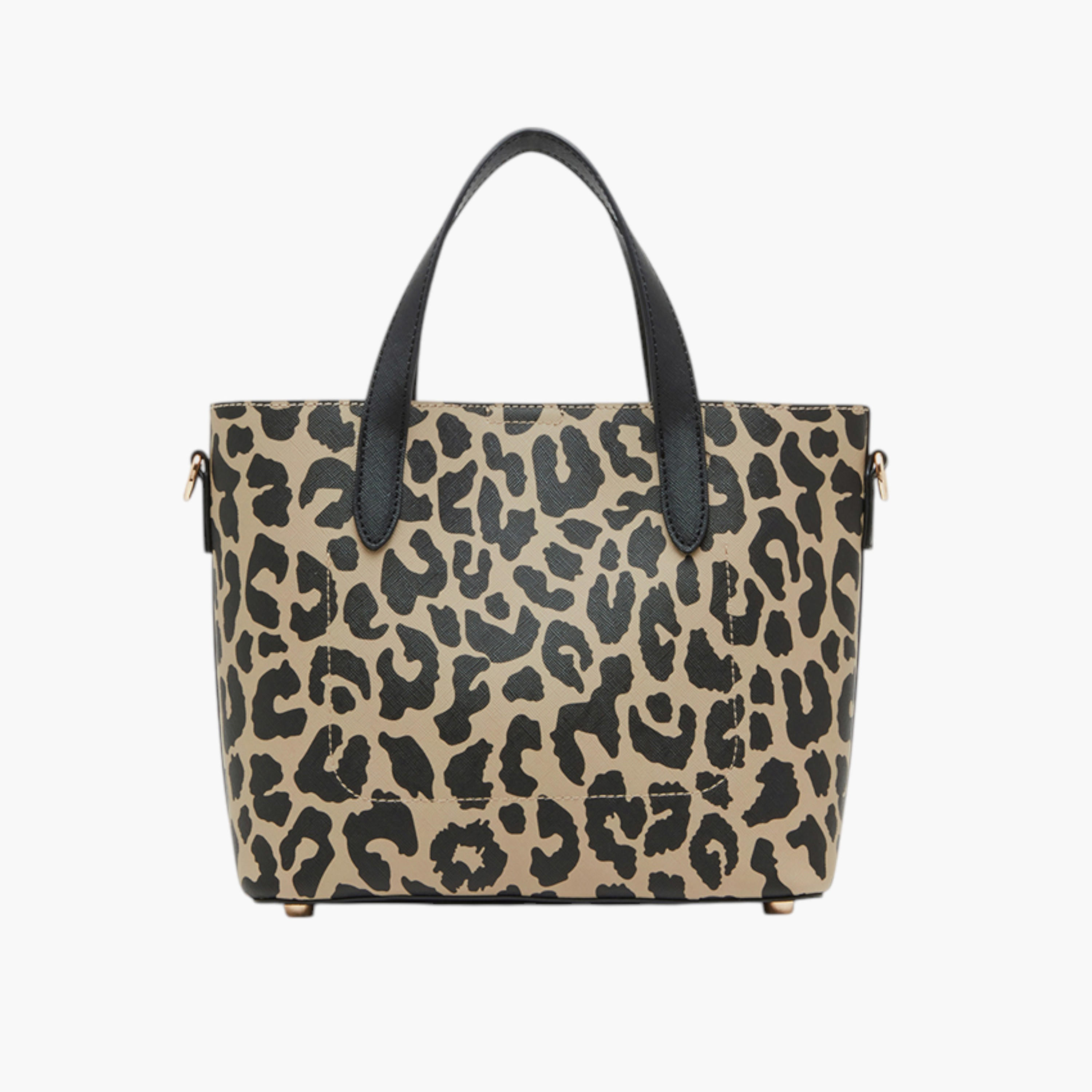 شنطة توتي بزر إغلاق وطبعات حيوانات من آن كلاين-women-bagsandwallets-handbags-image-3