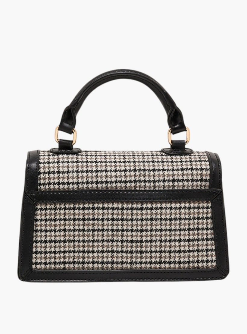 Anne Klein Houndstooth Check Crossbody Bag with Detachable Strap-women-bagsandwallets-handbags-image-2