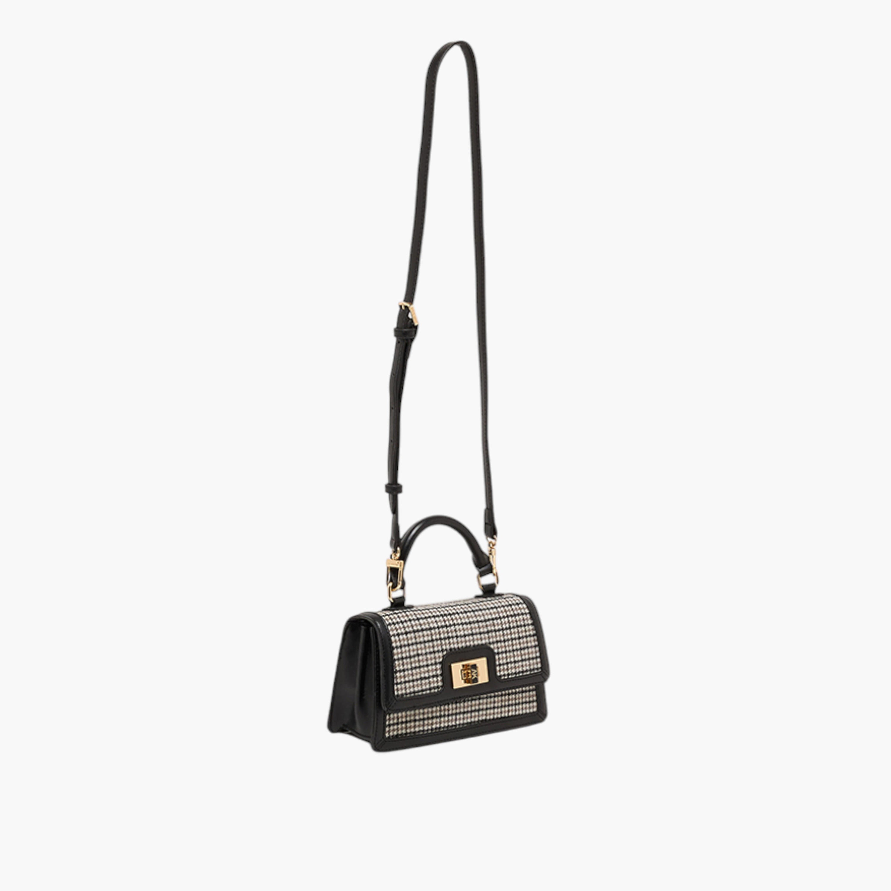 Anne Klein Houndstooth Check Crossbody Bag with Detachable Strap-women-bagsandwallets-handbags-image-3