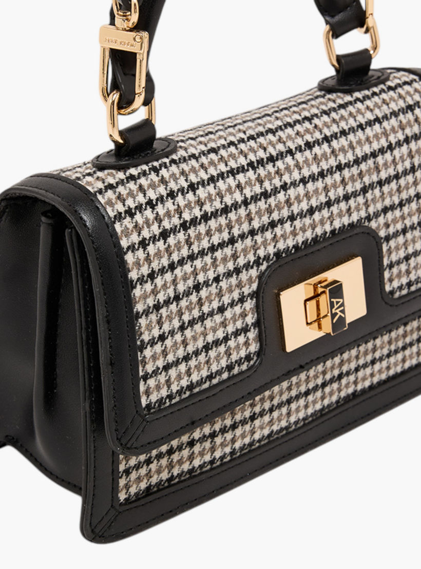 Anne Klein Houndstooth Check Crossbody Bag with Detachable Strap-women-bagsandwallets-handbags-image-4