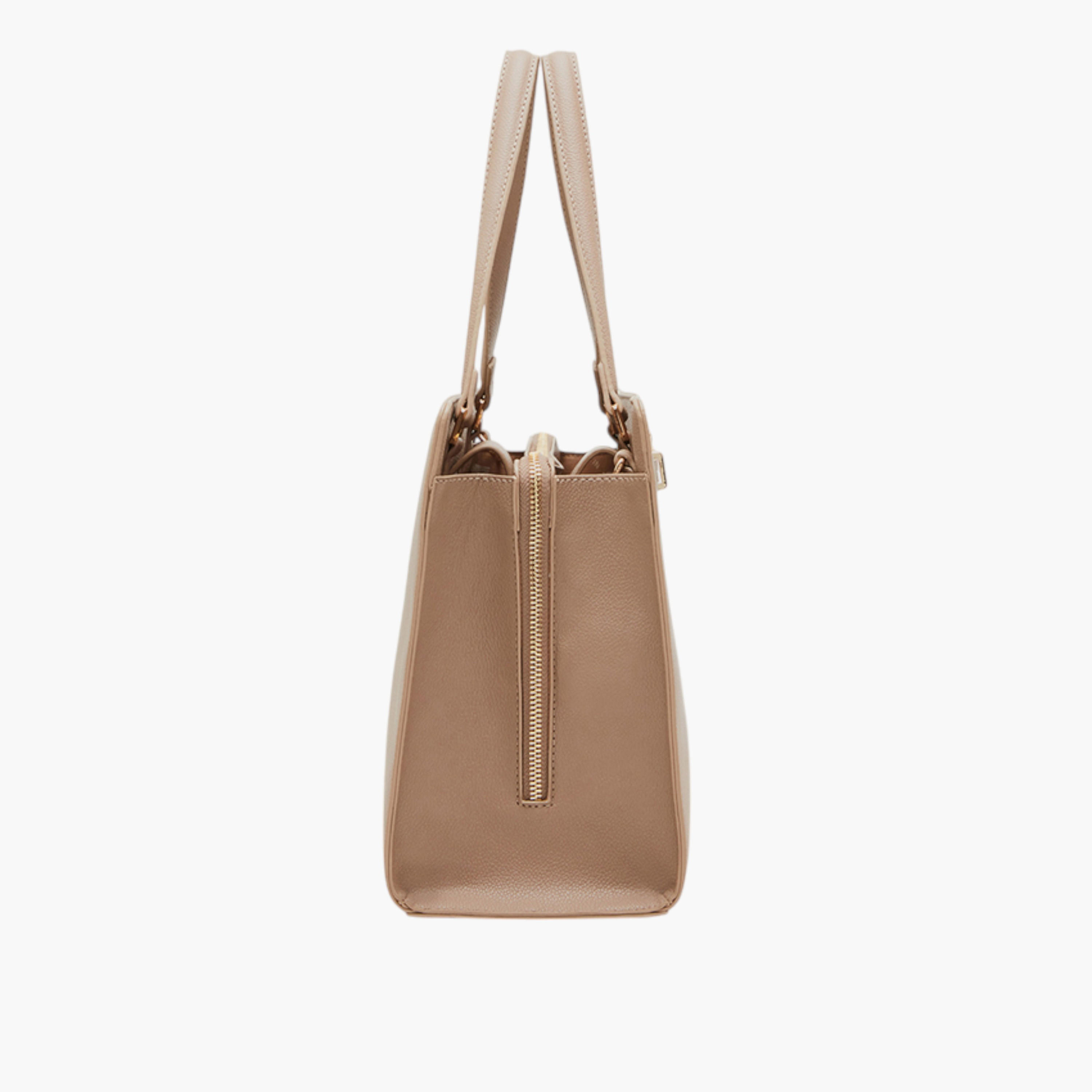 شنطة توتي سادة بمقابض مزدوجة وسحاب إغلاق من آن كلاين-women-bagsandwallets-handbags-image-2