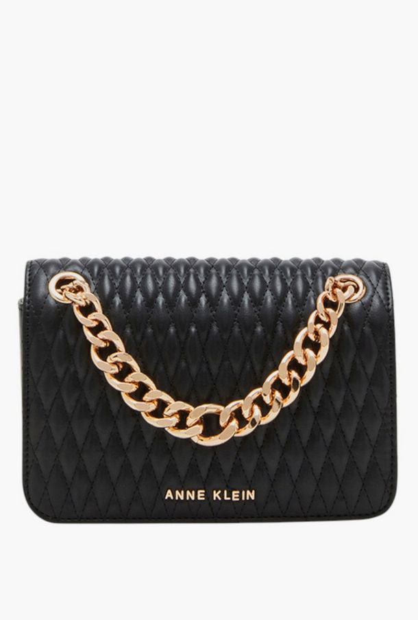 شنطة يد مبطنة بحزام سلسلة وطية إغلاق من آن كلاين-women-bagsandwallets-handbags-image-1
