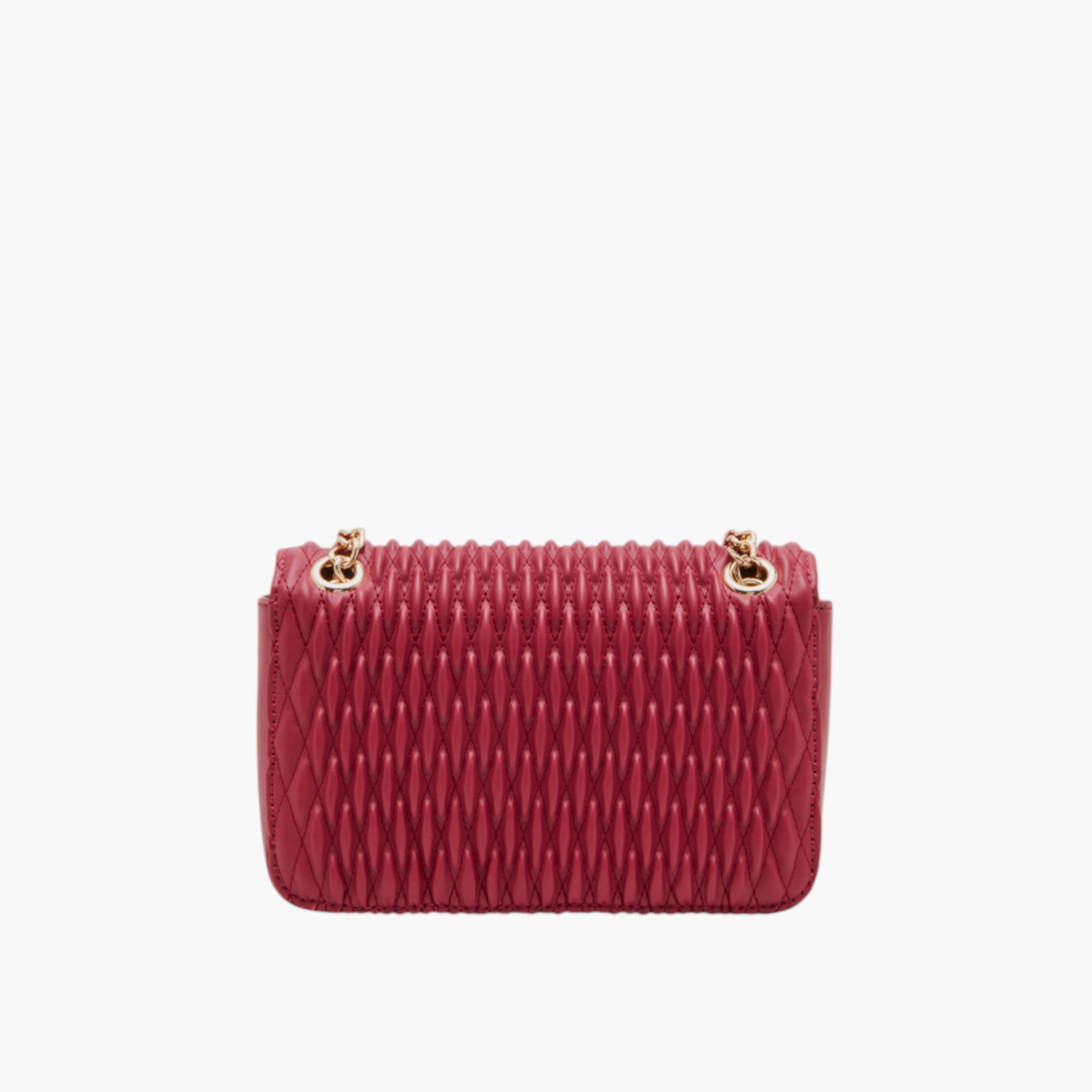شنطة كروس بودي بارزة الملمس بحزام سلسلة وطية إغلاق من آن كلاين-women-bagsandwallets-handbags-image-4