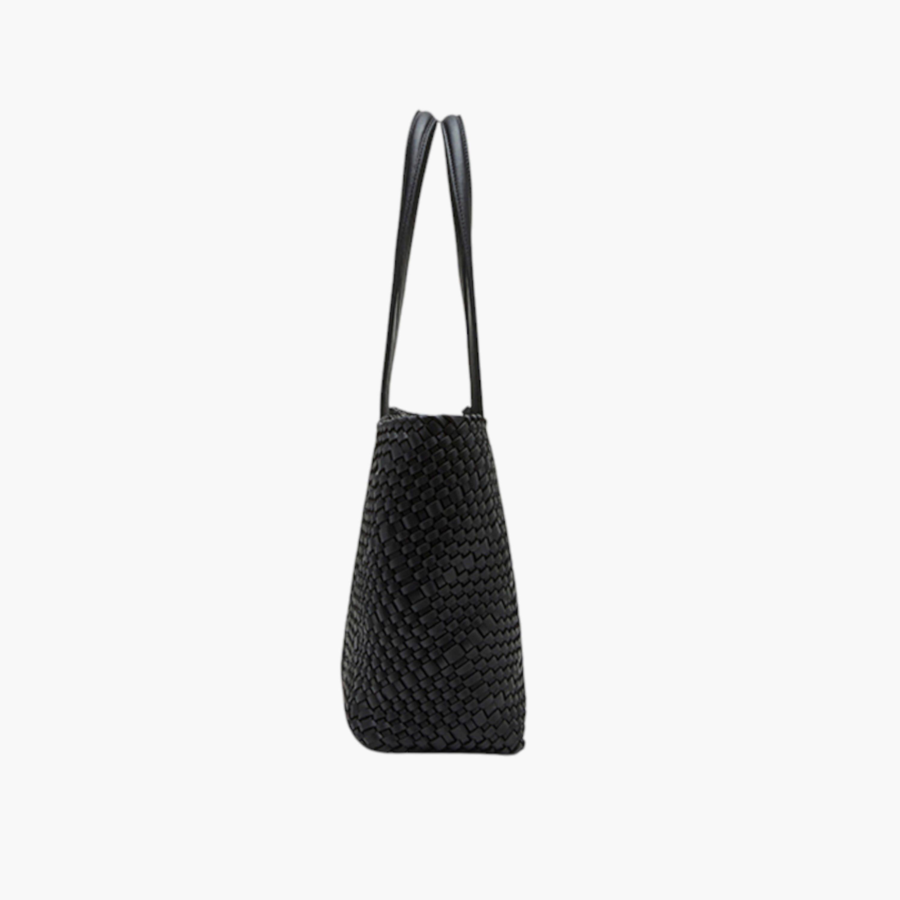 Anne Klein Weave Textured Tote Bag with Charm Detail and Double Handle-women-bagsandwallets-handbags-image-2