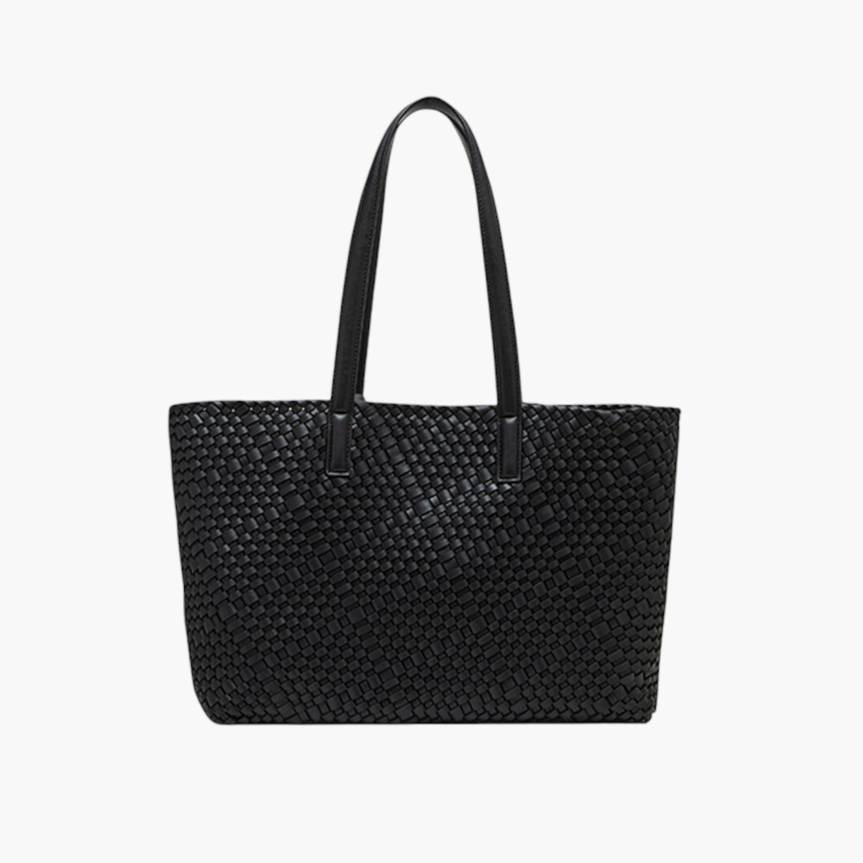 Anne Klein Weave Textured Tote Bag with Charm Detail and Double Handle-women-bagsandwallets-handbags-image-3