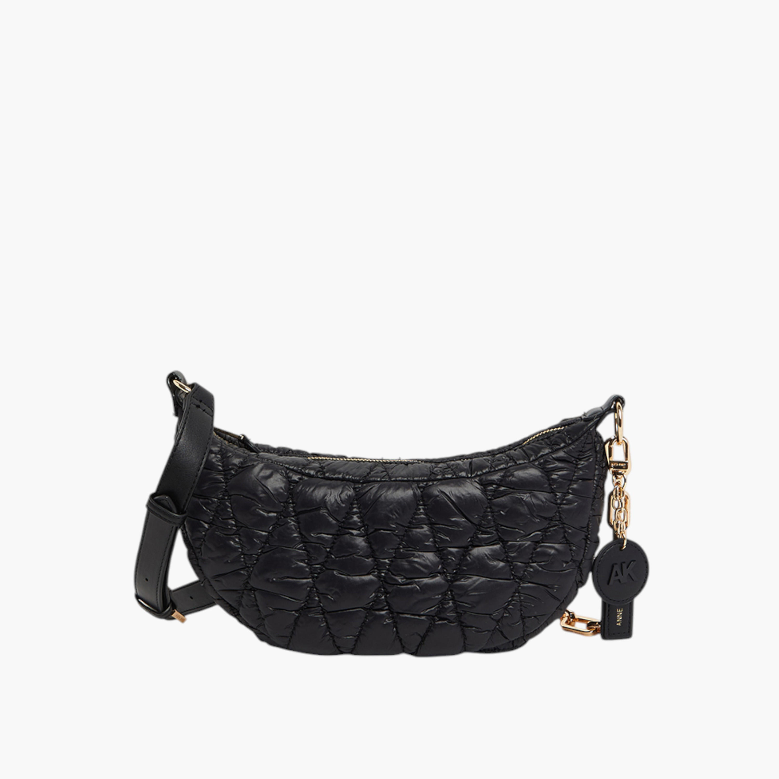 Anne Klein Quilted Cossbody Bag with Zip Closure and Adjustable Strap-women-bagsandwallets-handbags-image-1