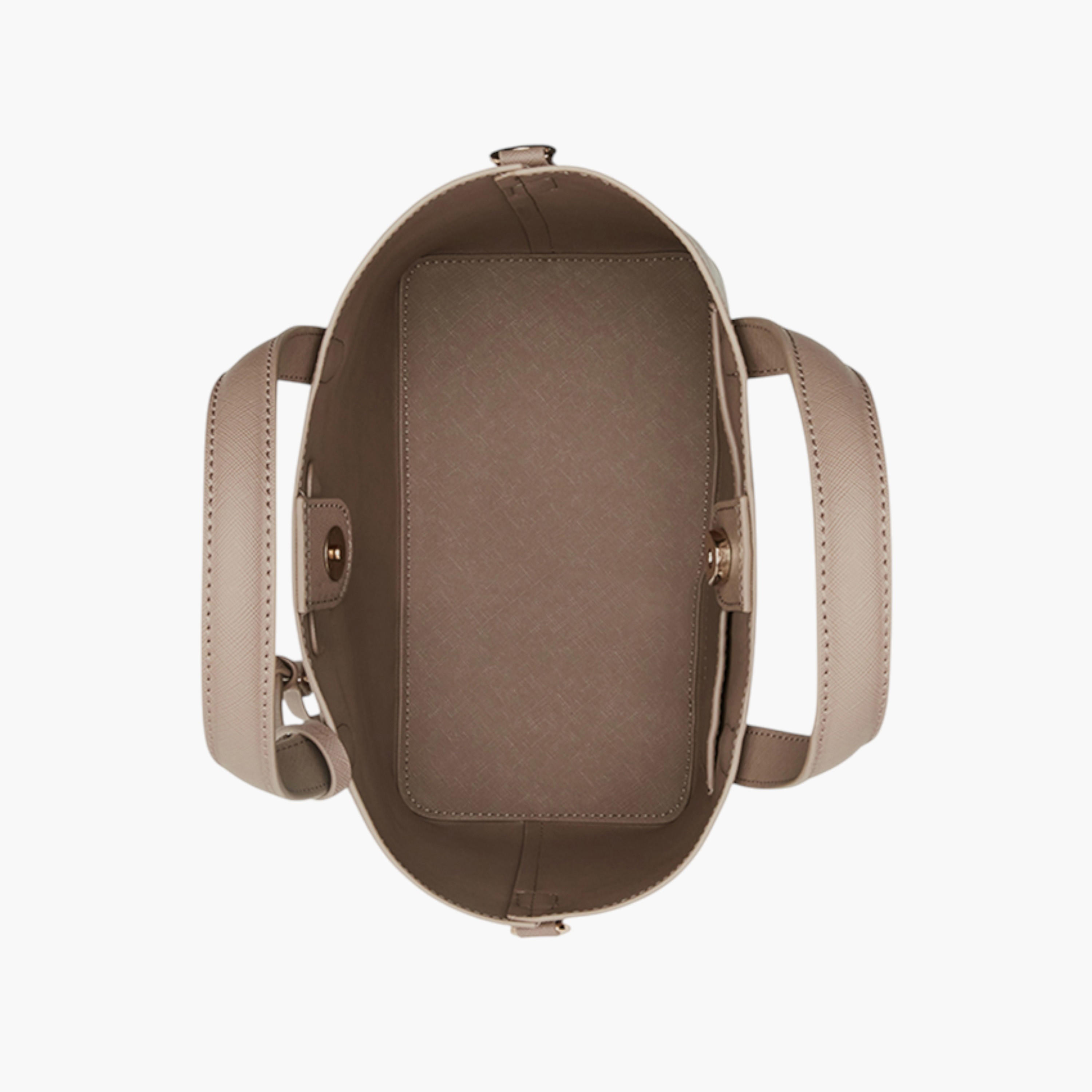 شنطة توتي بارزة الملمس بمقابض مزدوجة وزر إغلاق من آن كلاين-women-bagsandwallets-handbags-image-4