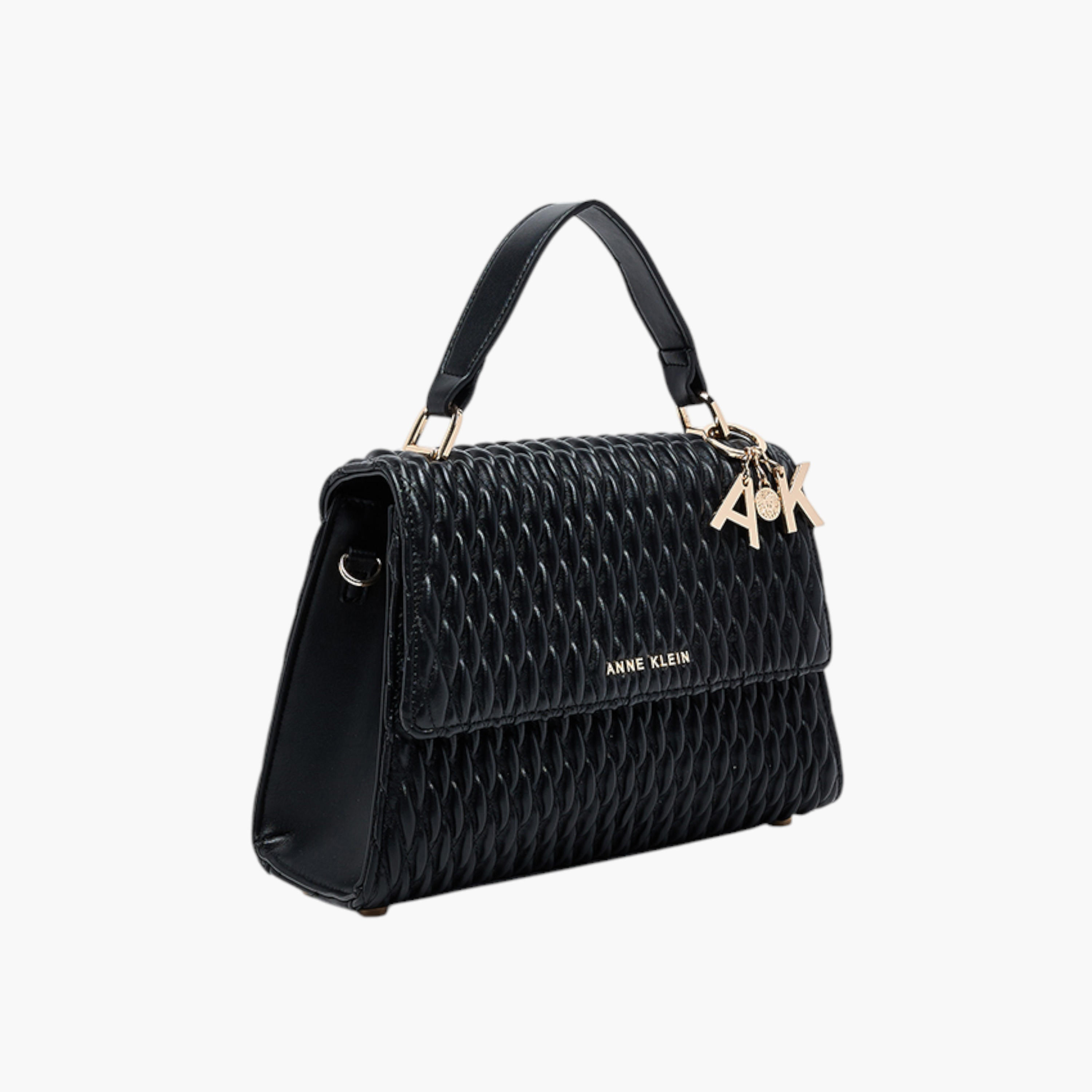 Anne Klein Textured Crossbody Bag with Flap Closure and Detachable Strap-women-bagsandwallets-handbags-image-2