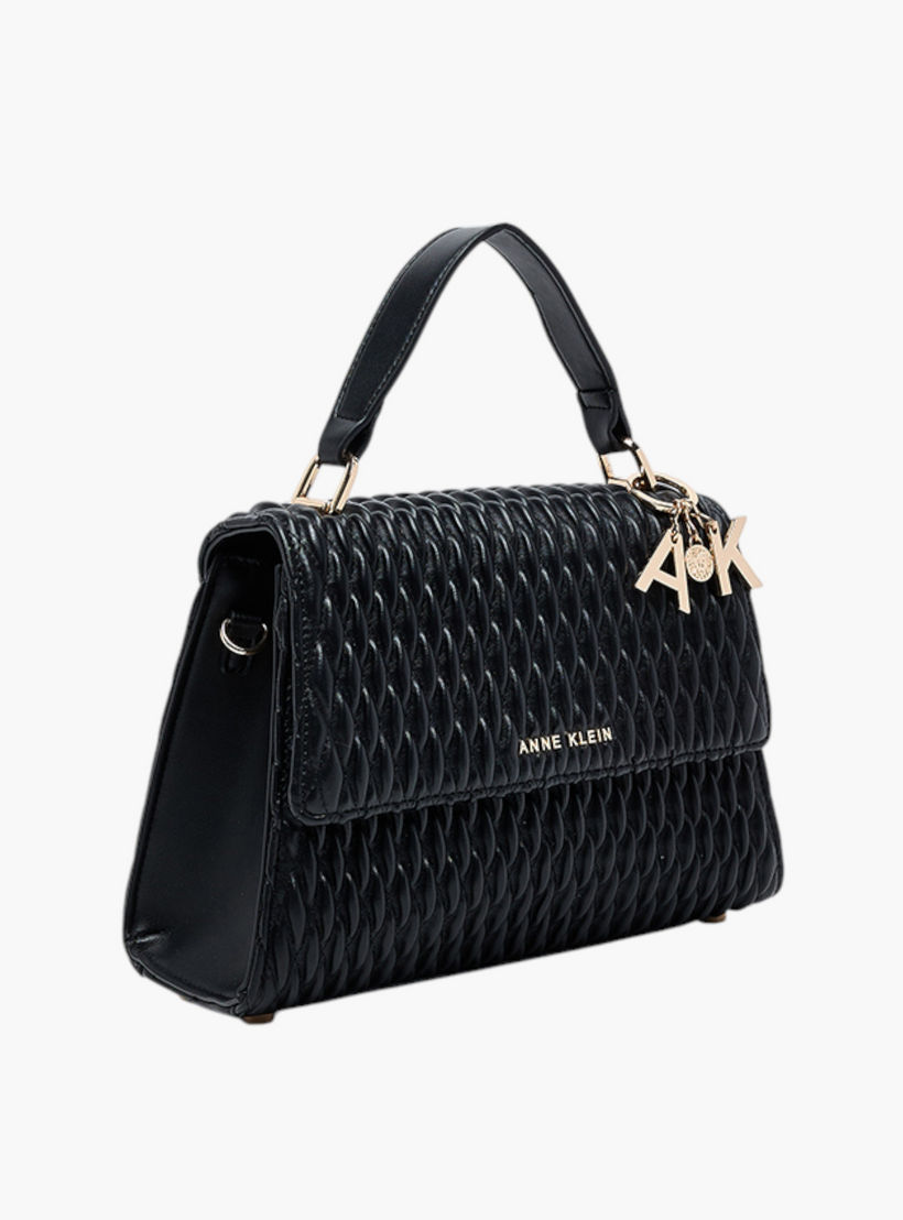 شنطة كروس بودي بارزة الملمس بطية إغلاق وحزام قابل للفصل من آن كلاين-women-bagsandwallets-handbags-image-2