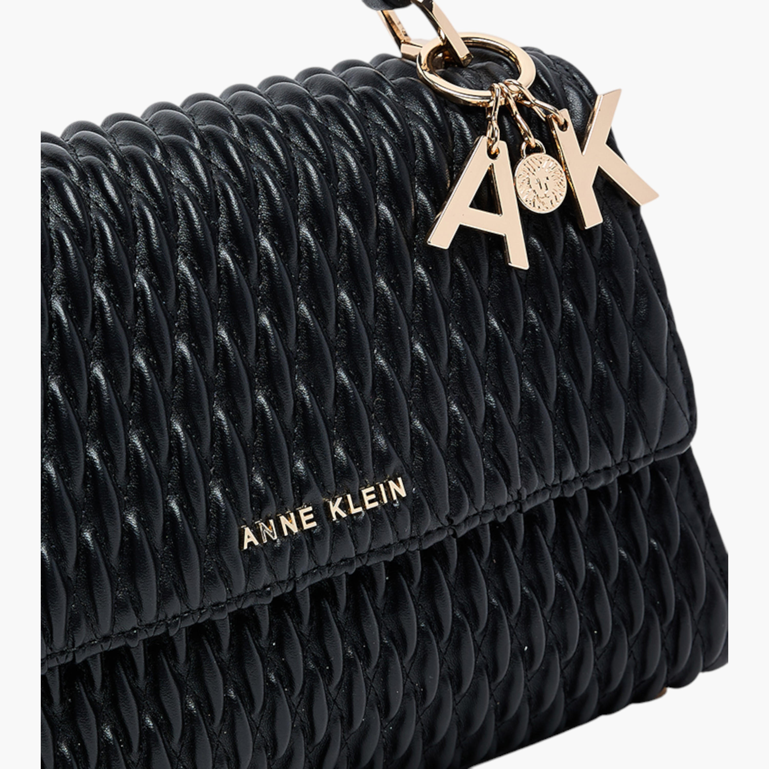 شنطة كروس بودي بارزة الملمس بطية إغلاق وحزام قابل للفصل من آن كلاين-women-bagsandwallets-handbags-image-4