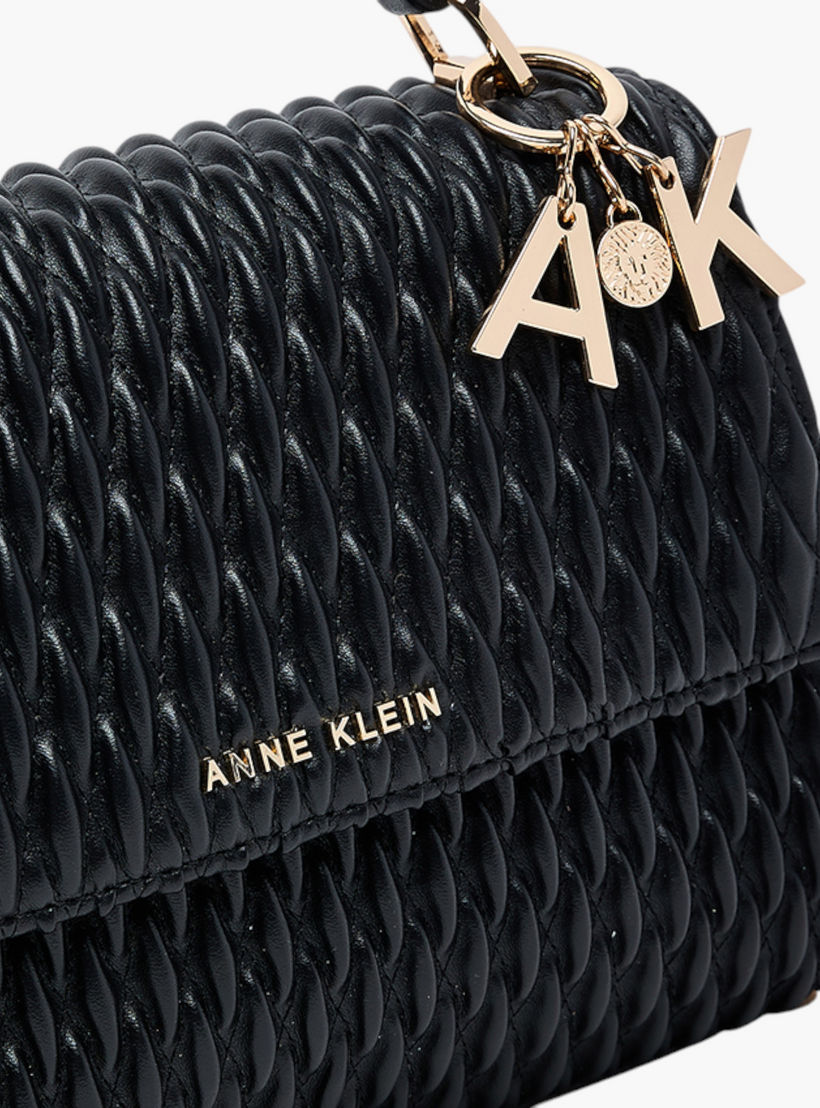 شنطة كروس بودي بارزة الملمس بطية إغلاق وحزام قابل للفصل من آن كلاين-women-bagsandwallets-handbags-image-4