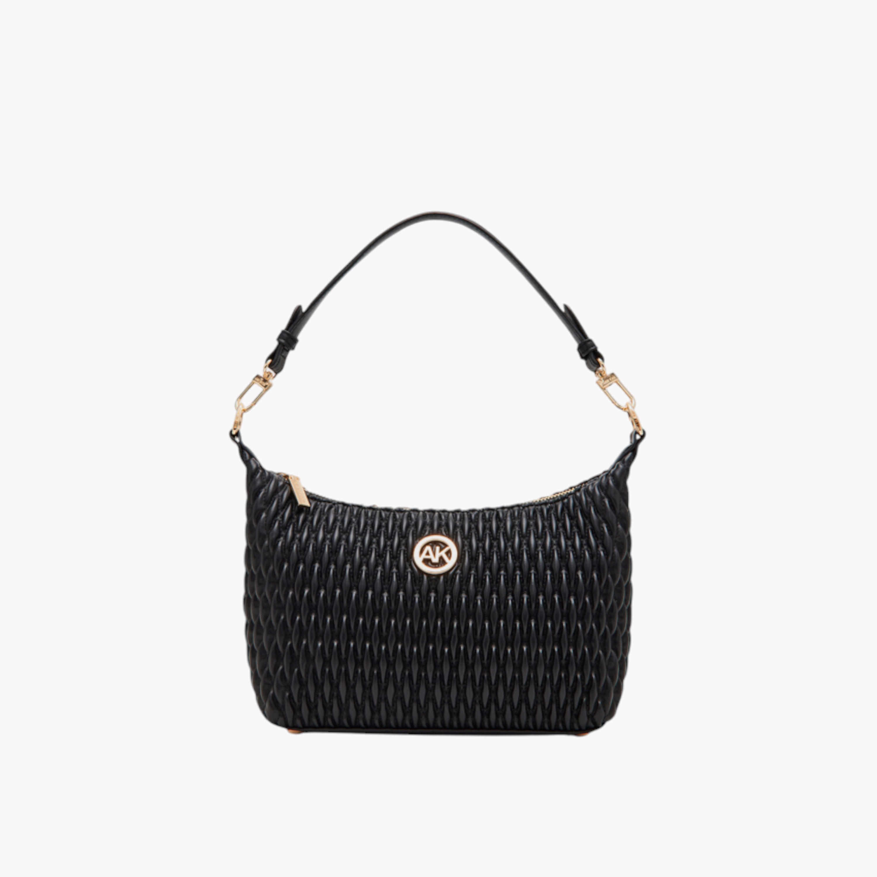 شنطة كروس بودي بارزة الملمس بسحاب إغلاق وحزام قابل للتعديل من آن كلاين-women-bagsandwallets-handbags-image-1