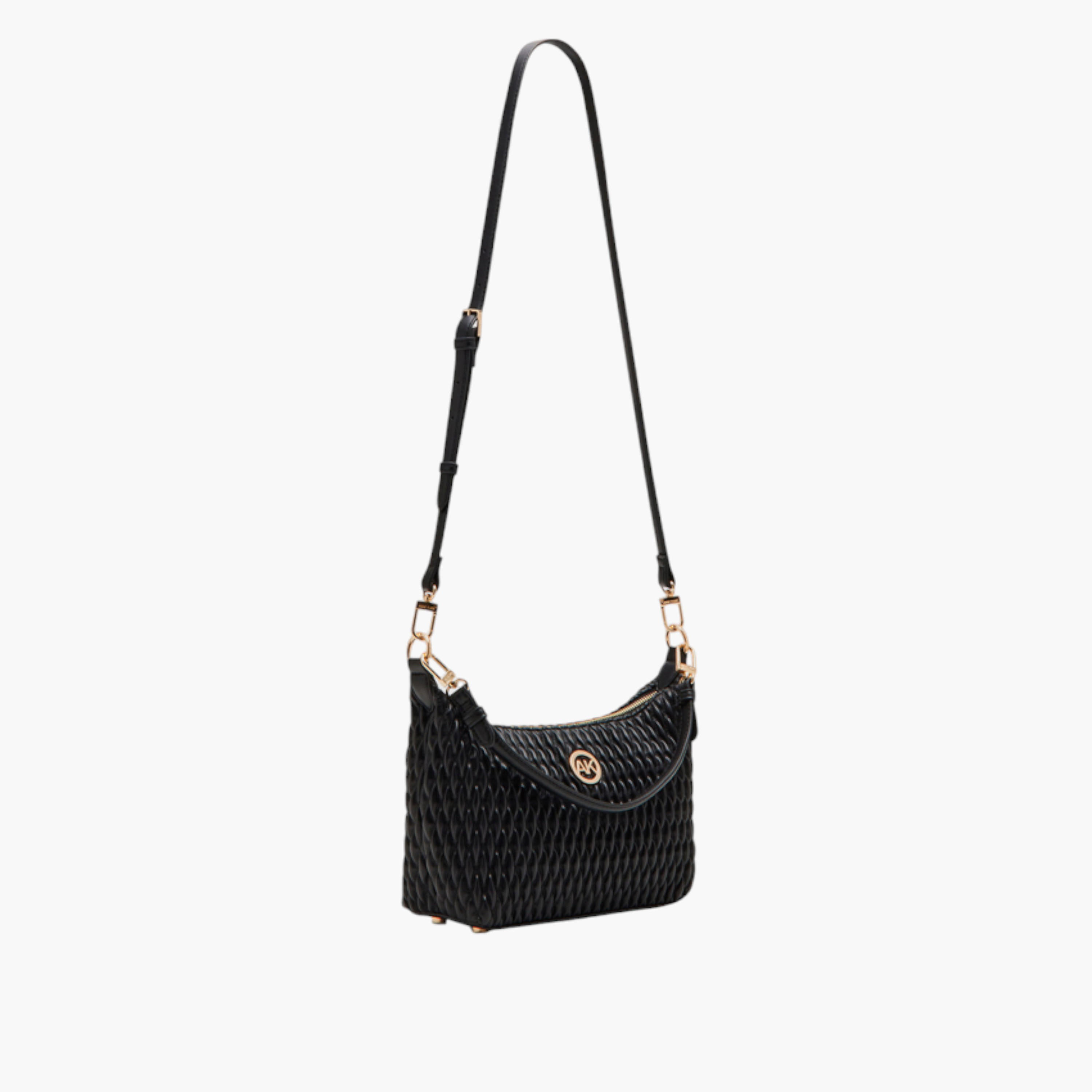 شنطة كروس بودي بارزة الملمس بسحاب إغلاق وحزام قابل للتعديل من آن كلاين-women-bagsandwallets-handbags-image-4