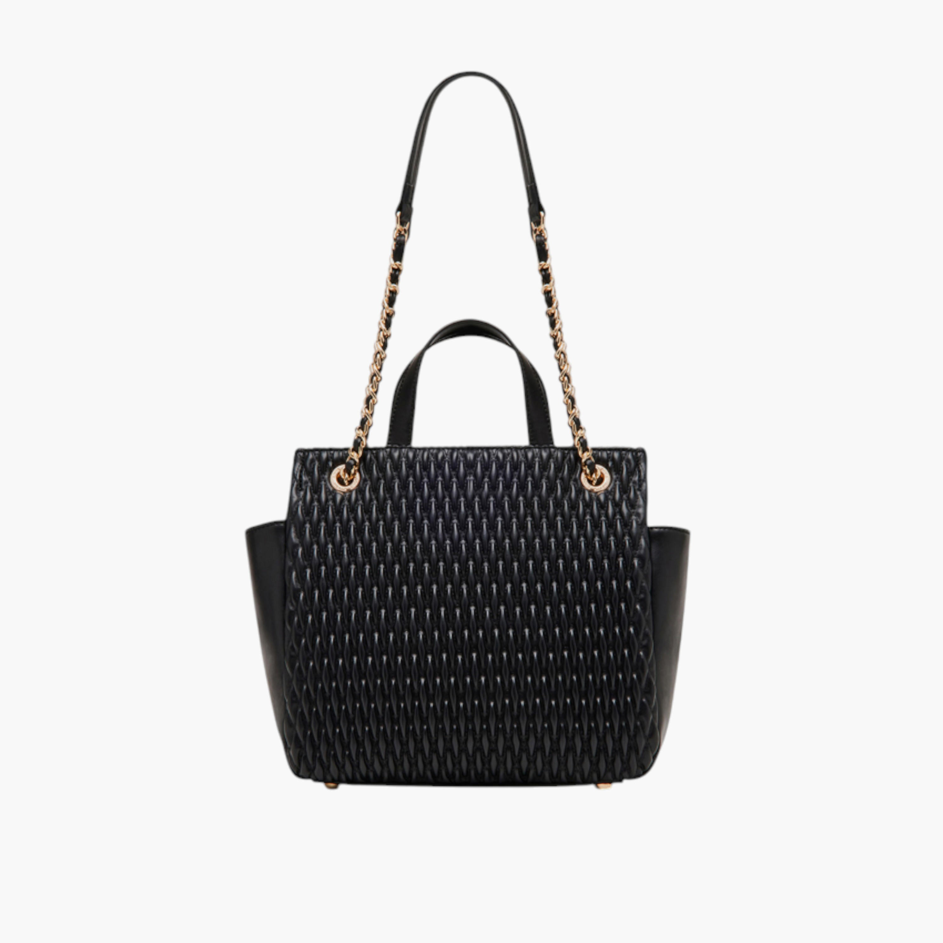 شنطة توتي بارزة الملمس بحزام سلسلة وزر إغلاق مغناطيسي من آن كلاين-women-bagsandwallets-handbags-image-1