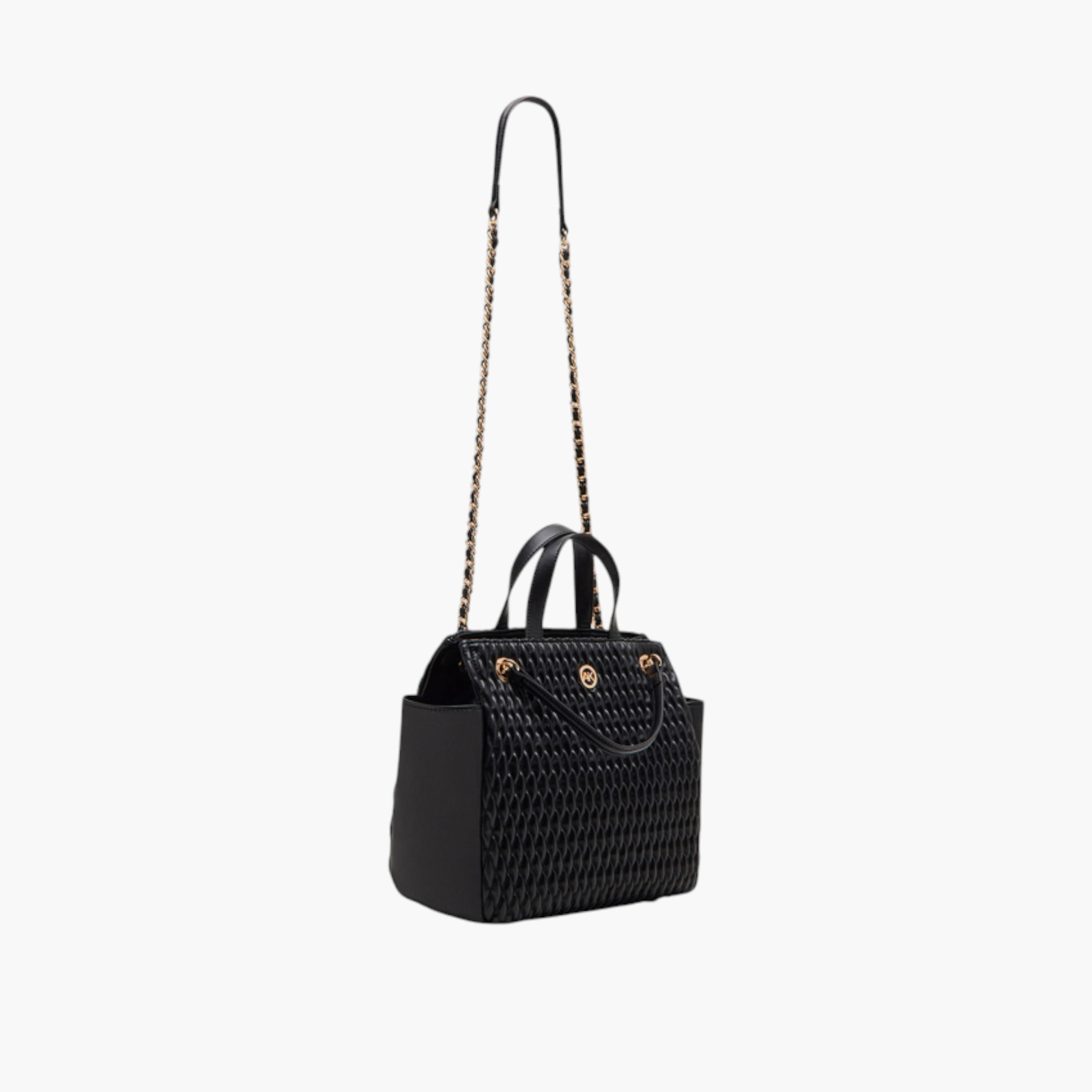 شنطة توتي بارزة الملمس بحزام سلسلة وزر إغلاق مغناطيسي من آن كلاين-women-bagsandwallets-handbags-image-2