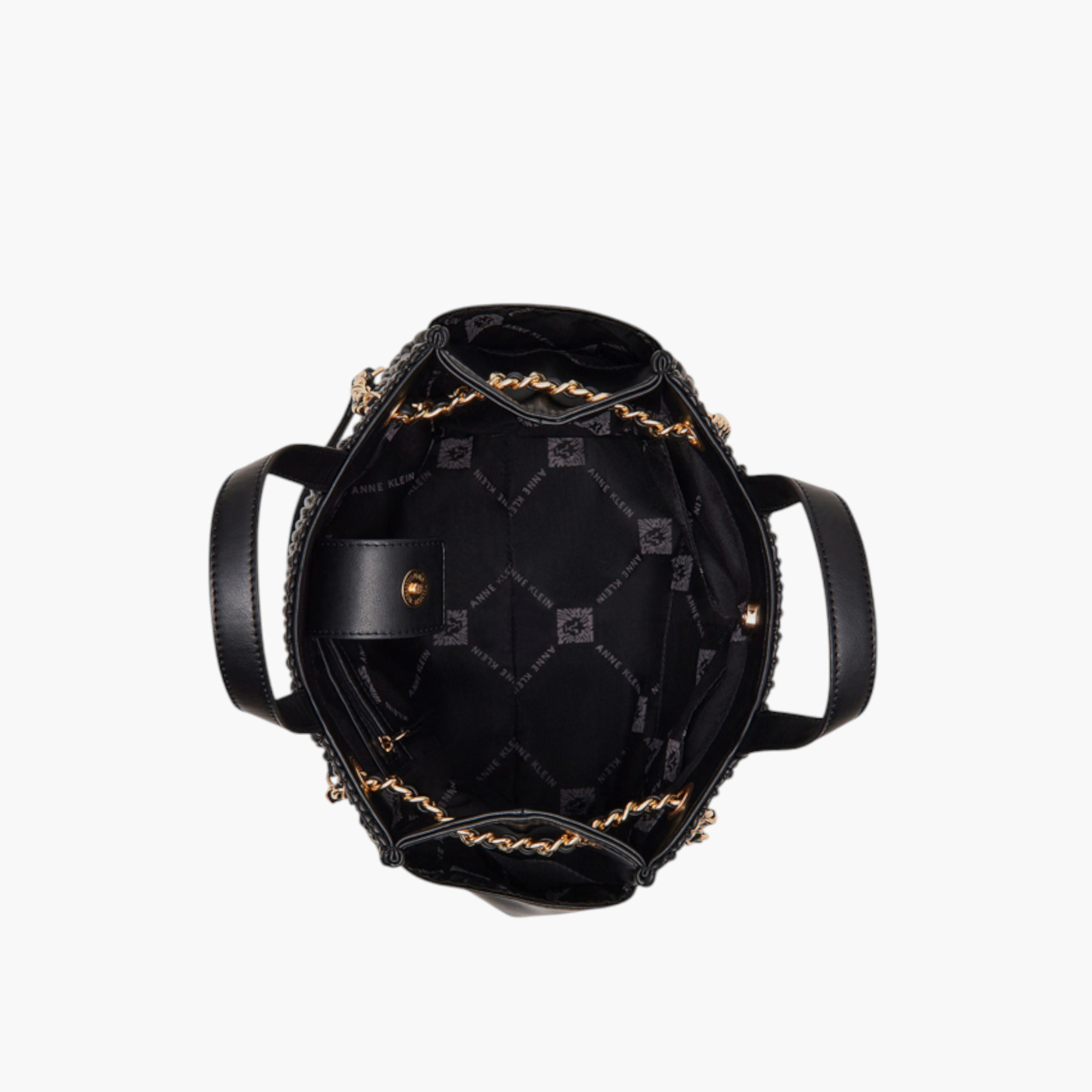 شنطة توتي بارزة الملمس بحزام سلسلة وزر إغلاق مغناطيسي من آن كلاين-women-bagsandwallets-handbags-image-4