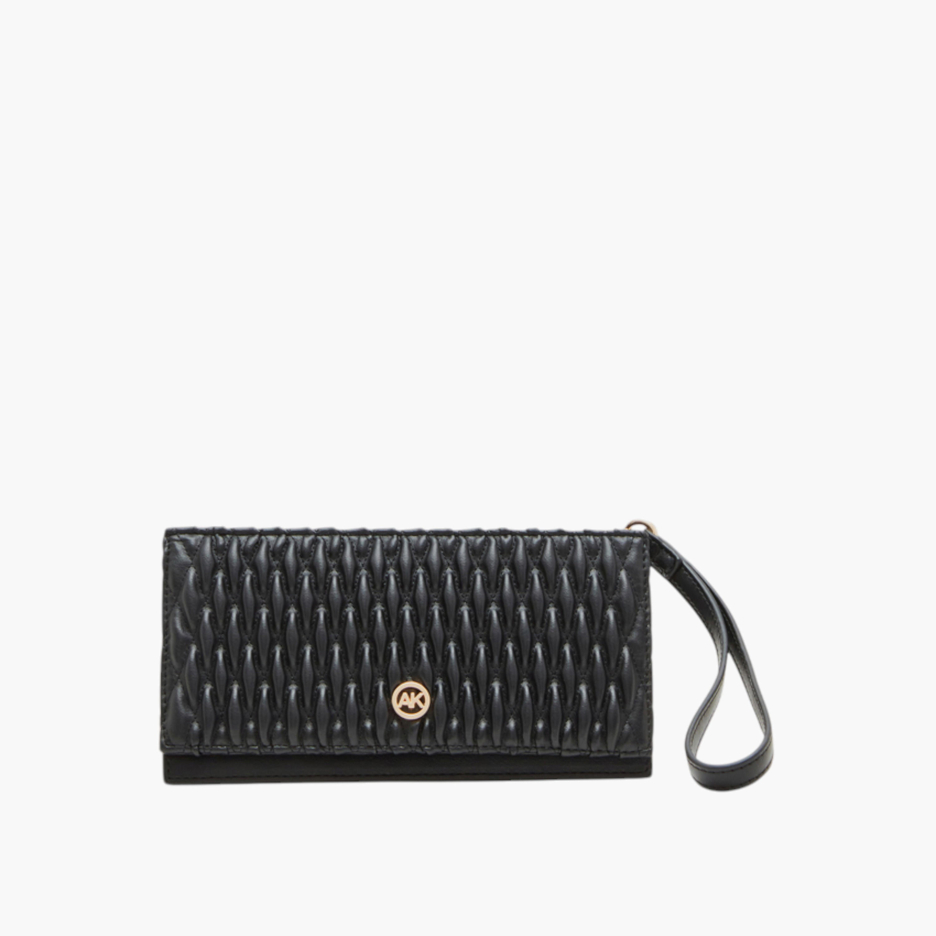 Anne Klein Textured Wallet with Flap Closure-women-bagsandwallets-wallets-image-1
