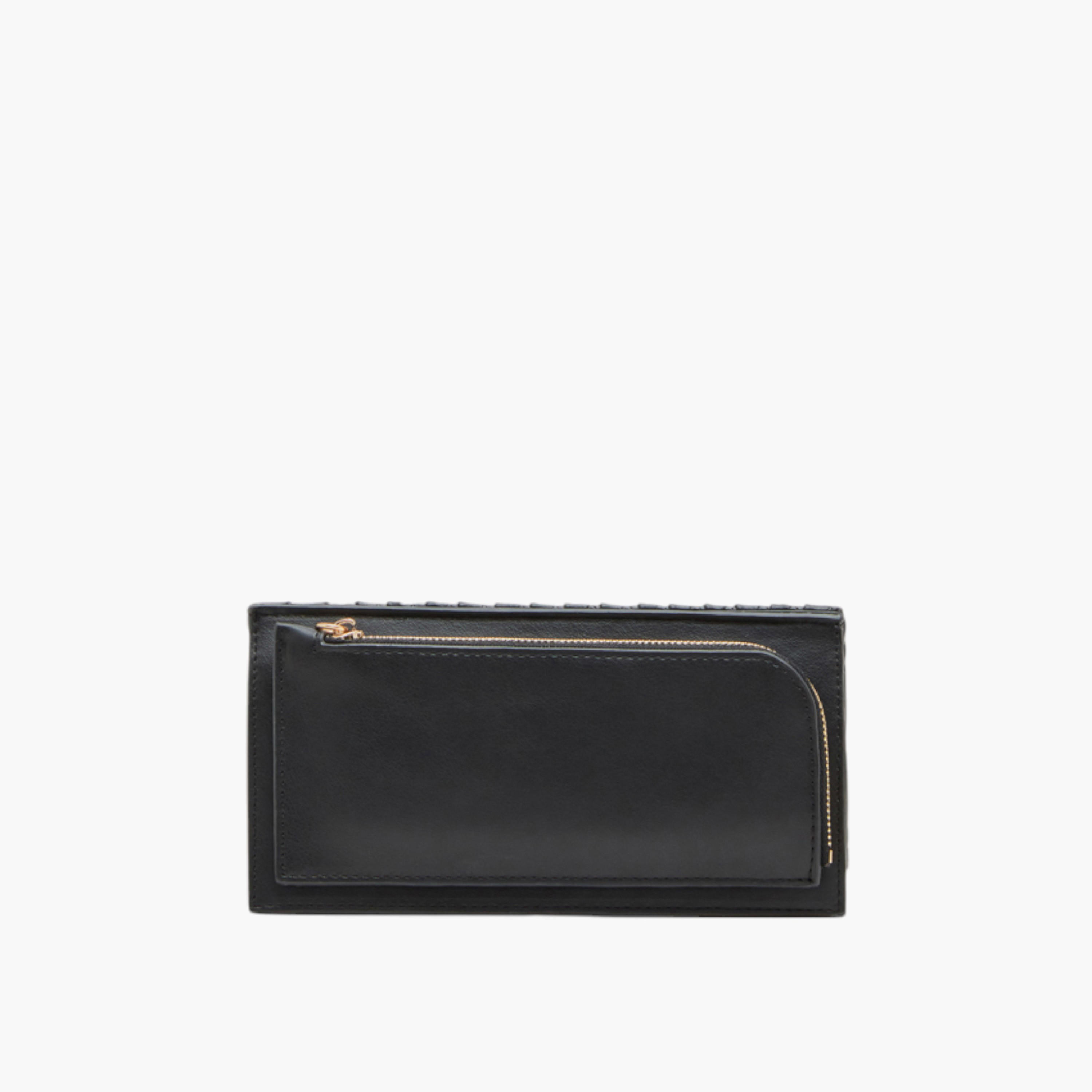 Anne Klein Textured Wallet with Flap Closure-women-bagsandwallets-wallets-image-2