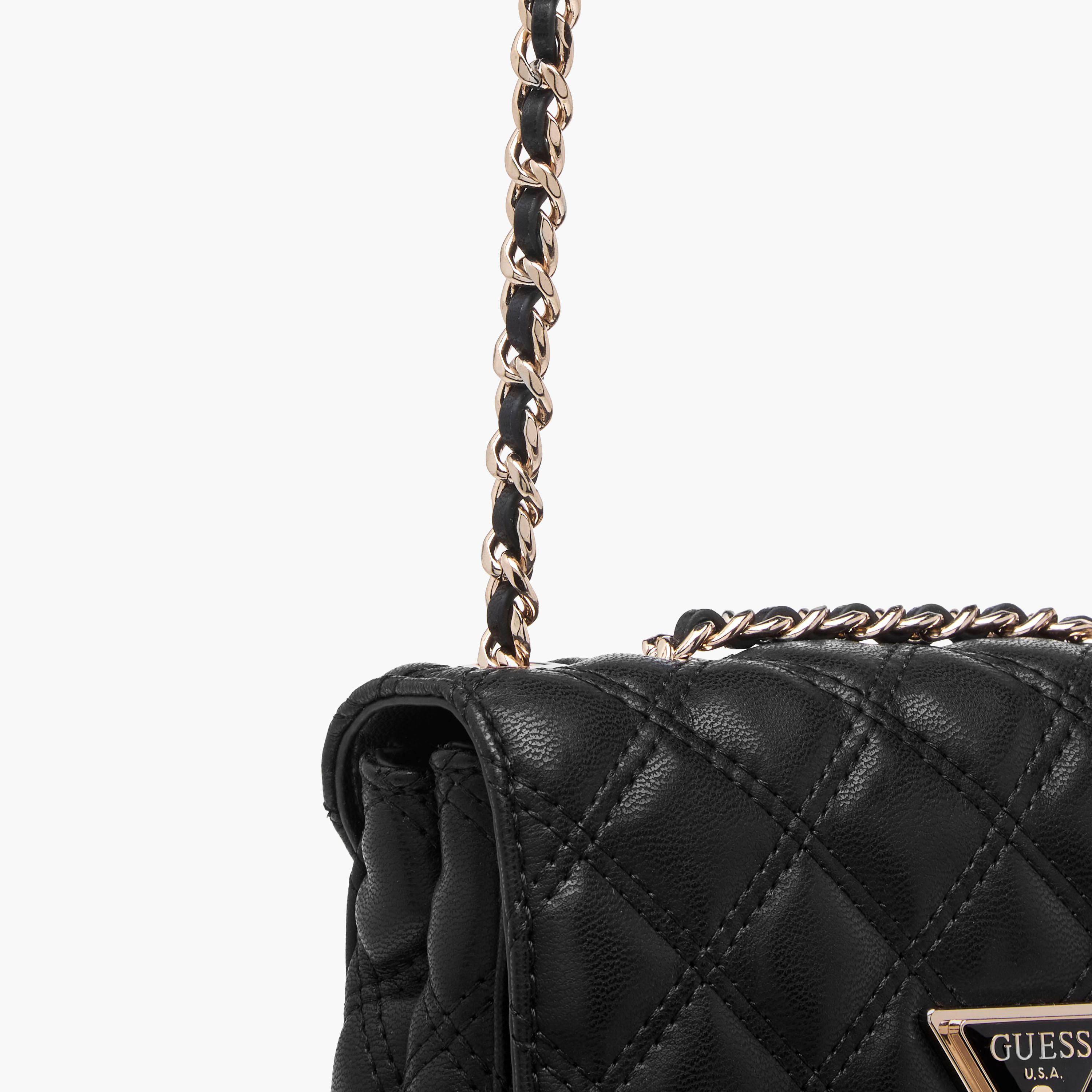 Guess Niko Quilted Crossbody Bag with Chain Strap-women-bagsandwallets-handbags-image-6