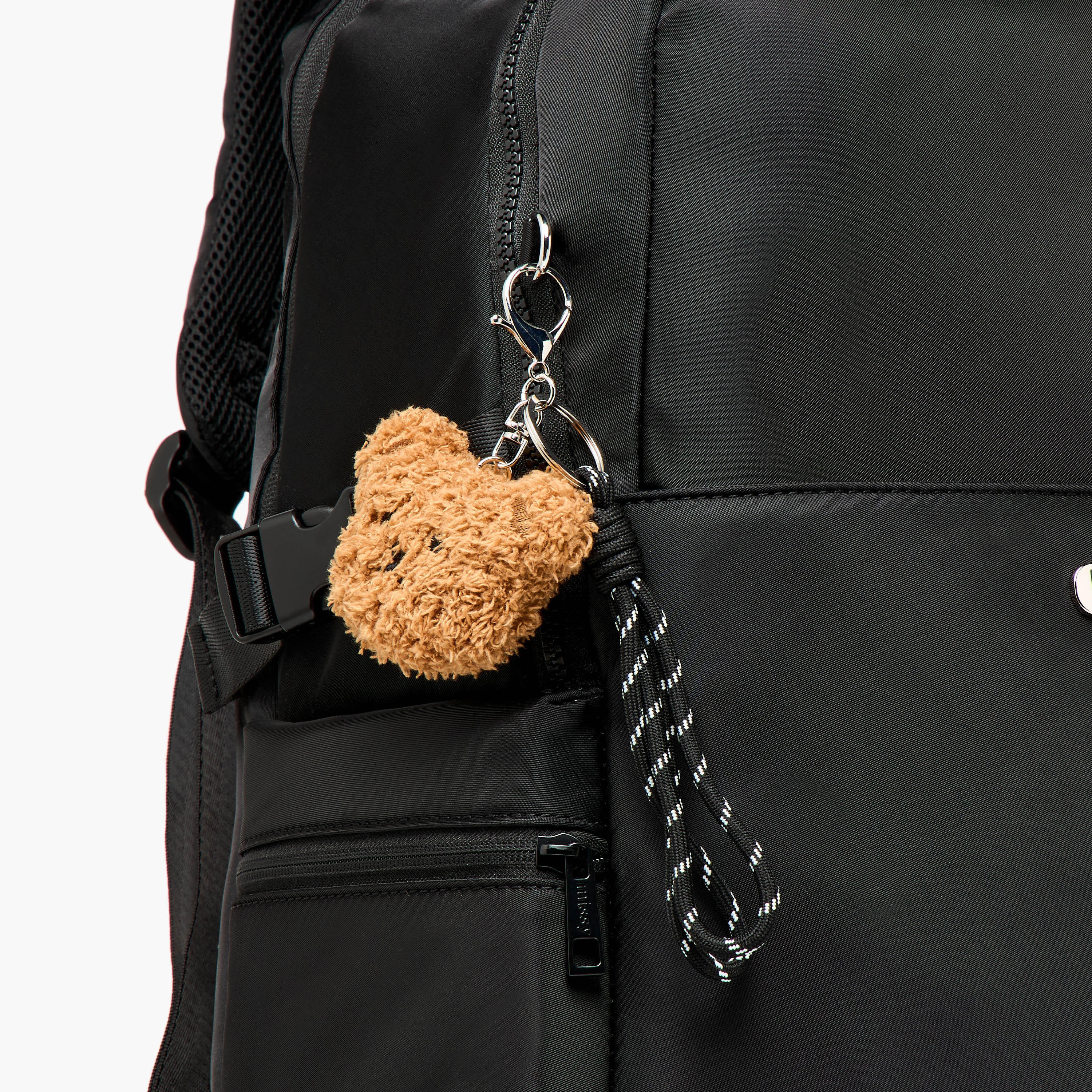 Missy Solid Backpack with Adjustable Shoulder Straps and Zip Closure - 29x32x48 cms-women-bagsandwallets-backpacks-image-7