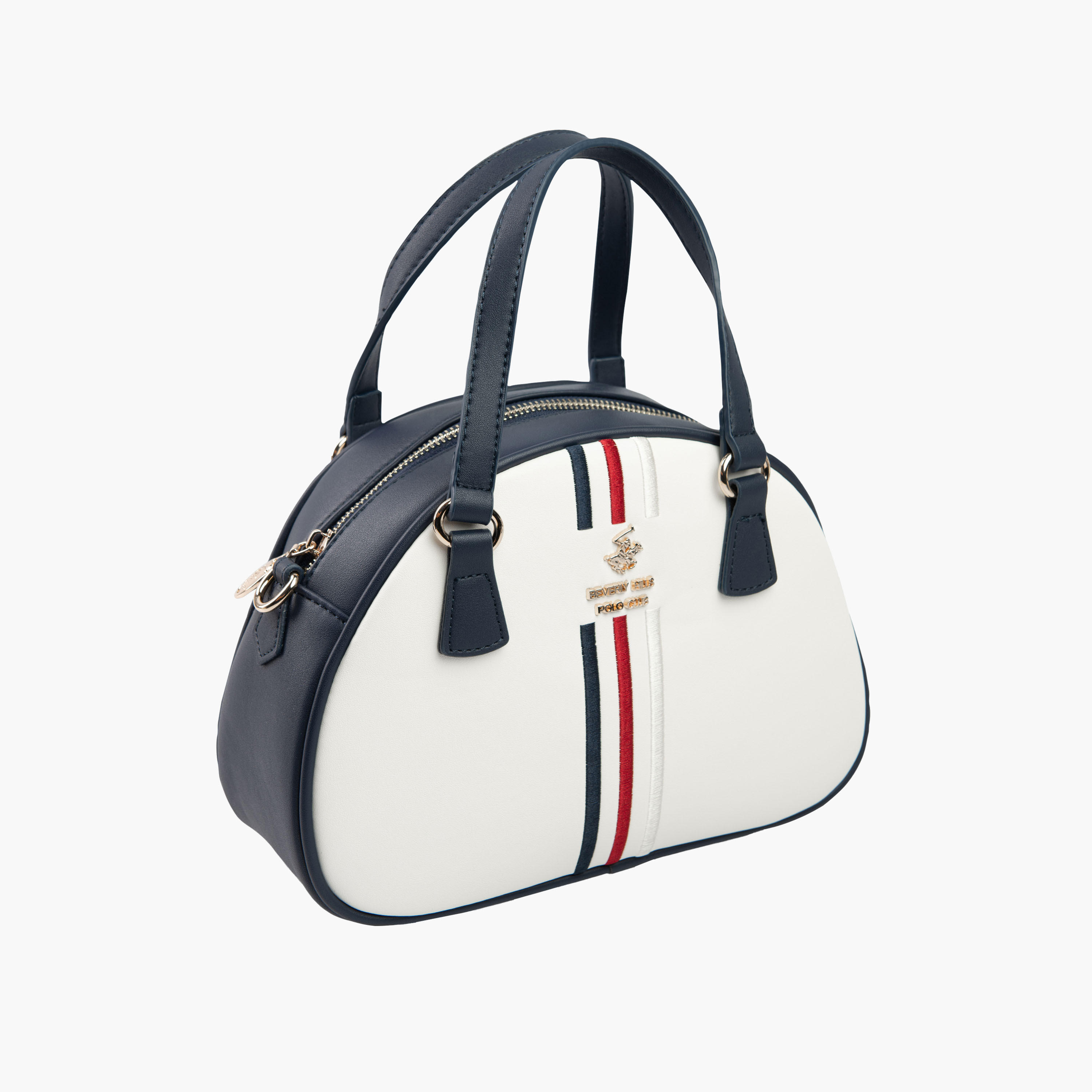 Beverly Hills Polo Club Logo Detail Sling Bag with Zip Closure and Detachable Strap-women-bagsandwallets-handbags-image-3