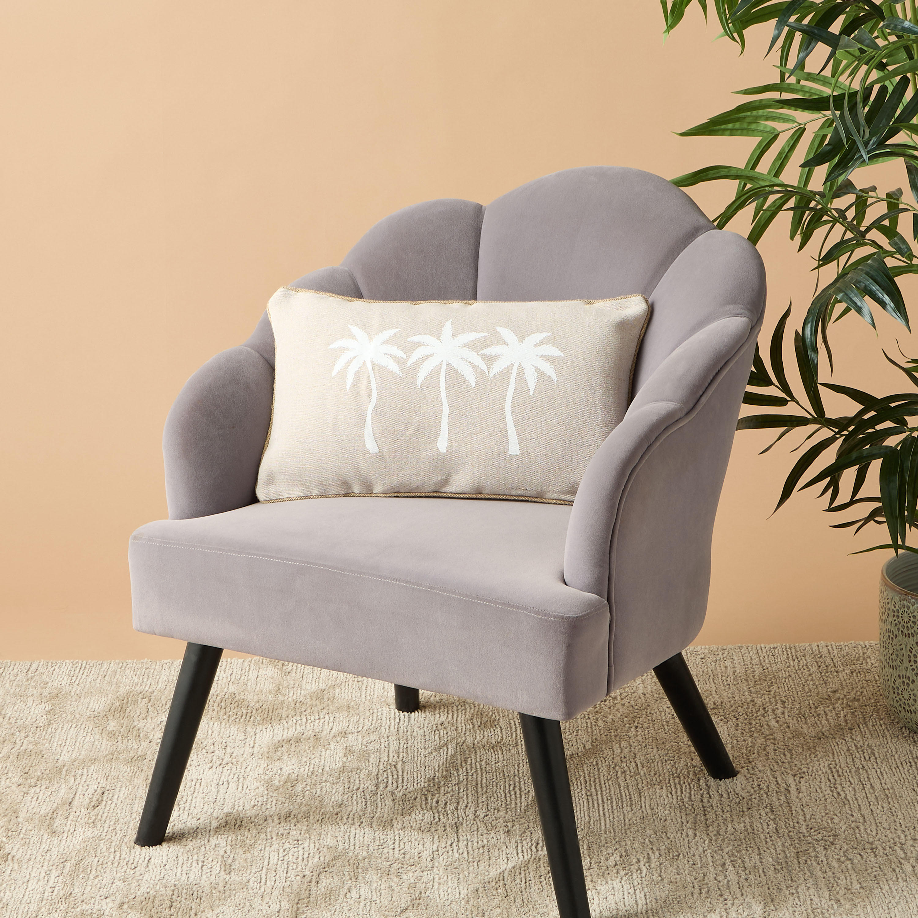 Palm Tree Print Decorative Filled Cushion - 30x50 cms-household-cushionsandthrows-filledcushions-decorativecushions-image-1