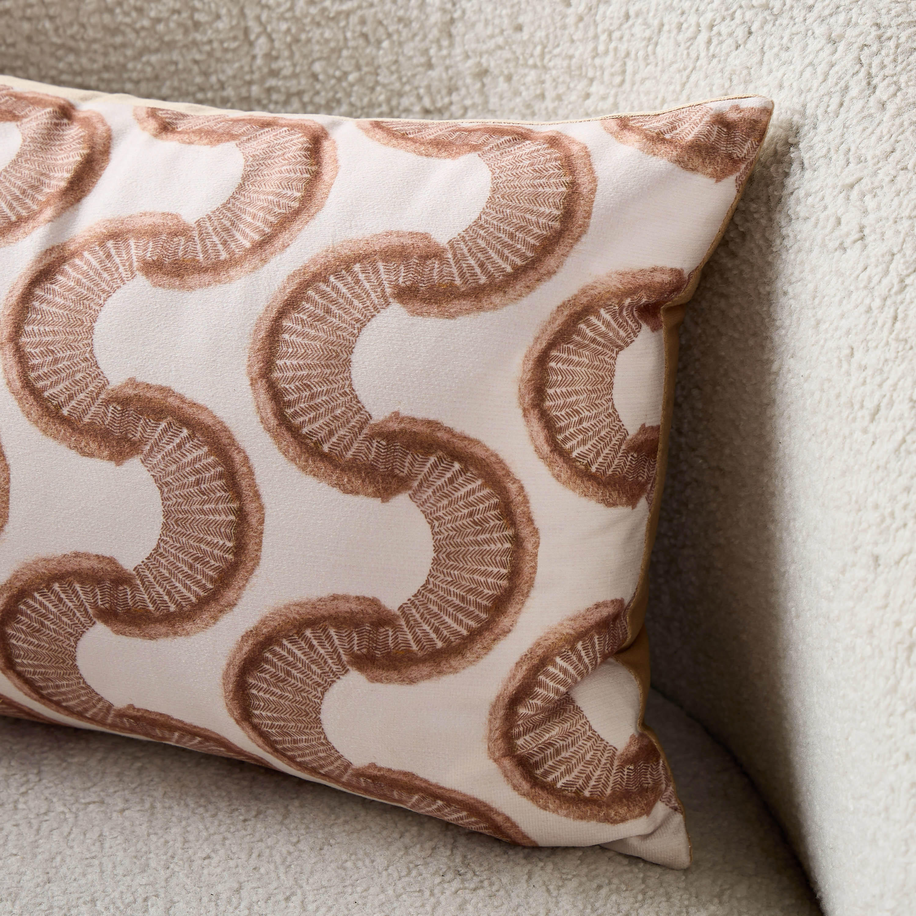 Printed Brushed Velvet Filled Cushion - 30x50 cms-household-cushionsandthrows-filledcushions-decorativecushions-image-3