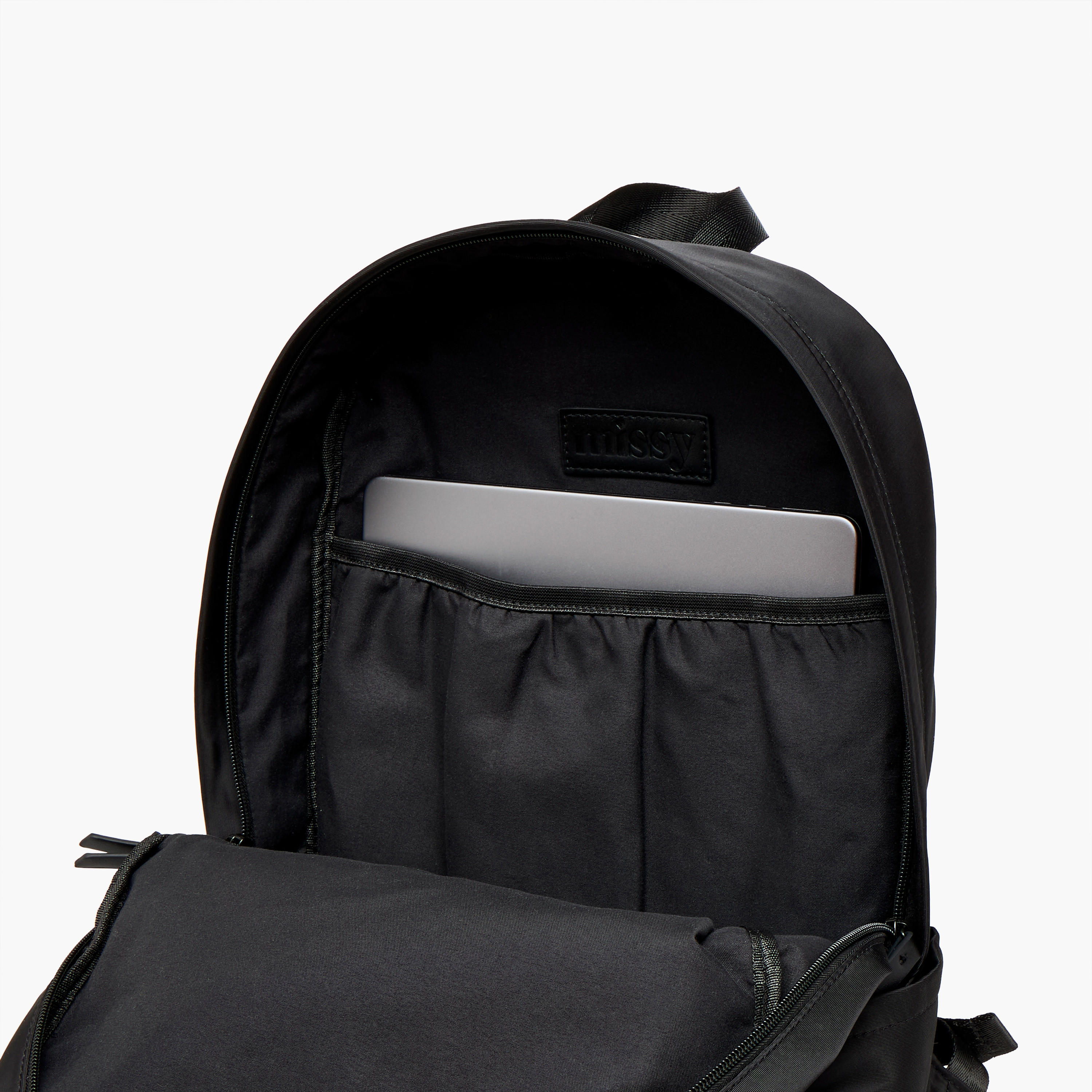 Missy Applique Detail Backpack with Adjustable Straps and Zip Closure - 11x32x42 cm-men-bags-image-7