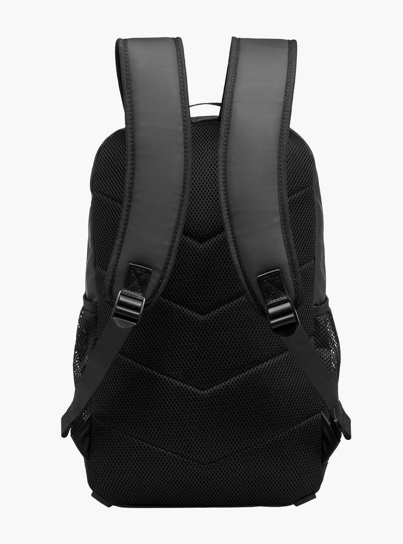 Lee Cooper Solid Backpack with Adjustable Straps and Zip Closure - 14x31x50 cms-men-bags-image-4