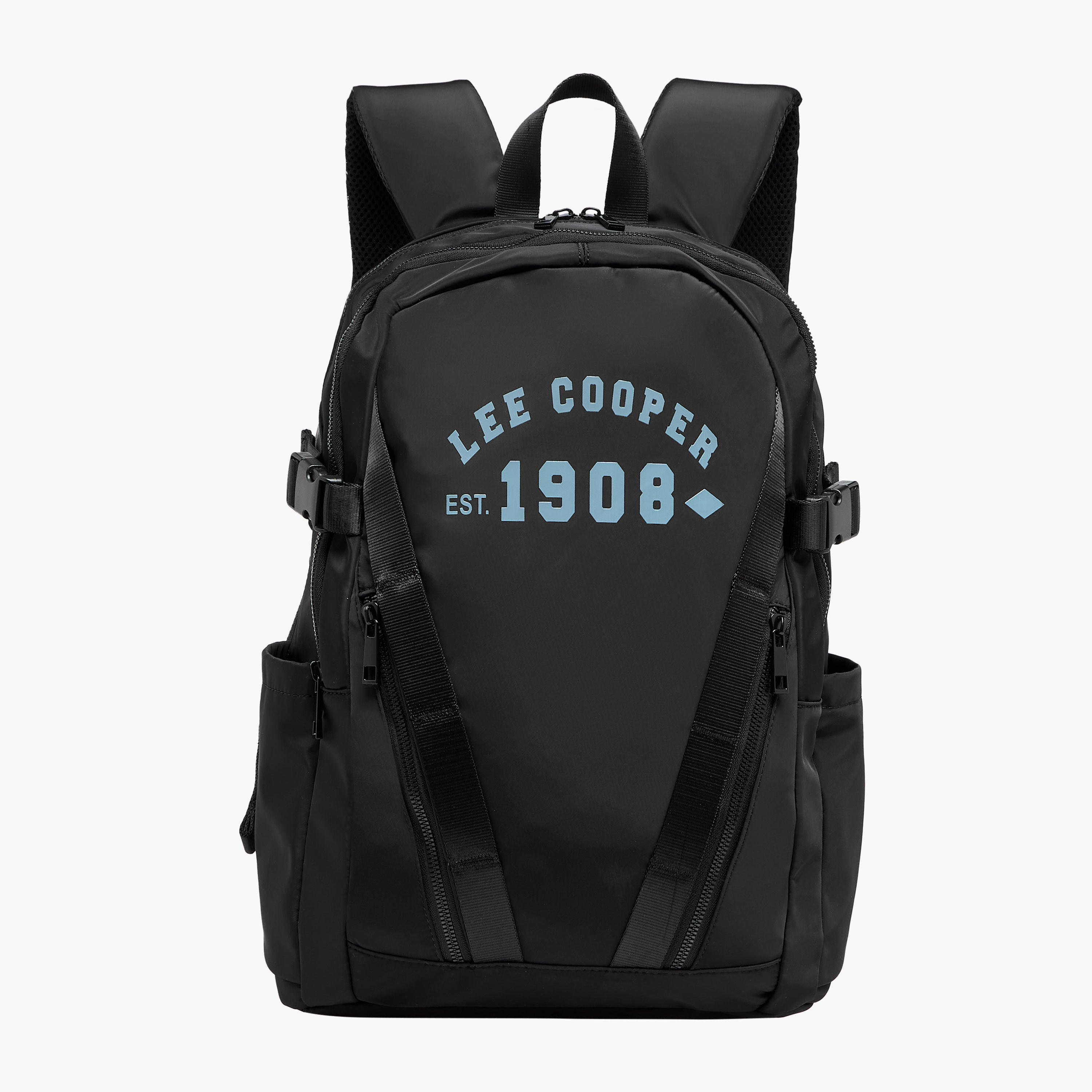شنطة ظهر بطبعات وأحزمة قابلة للتعديل وسحاب إغلاق من لي كوبر - 16xX33X47 سم-men-bags-image-1