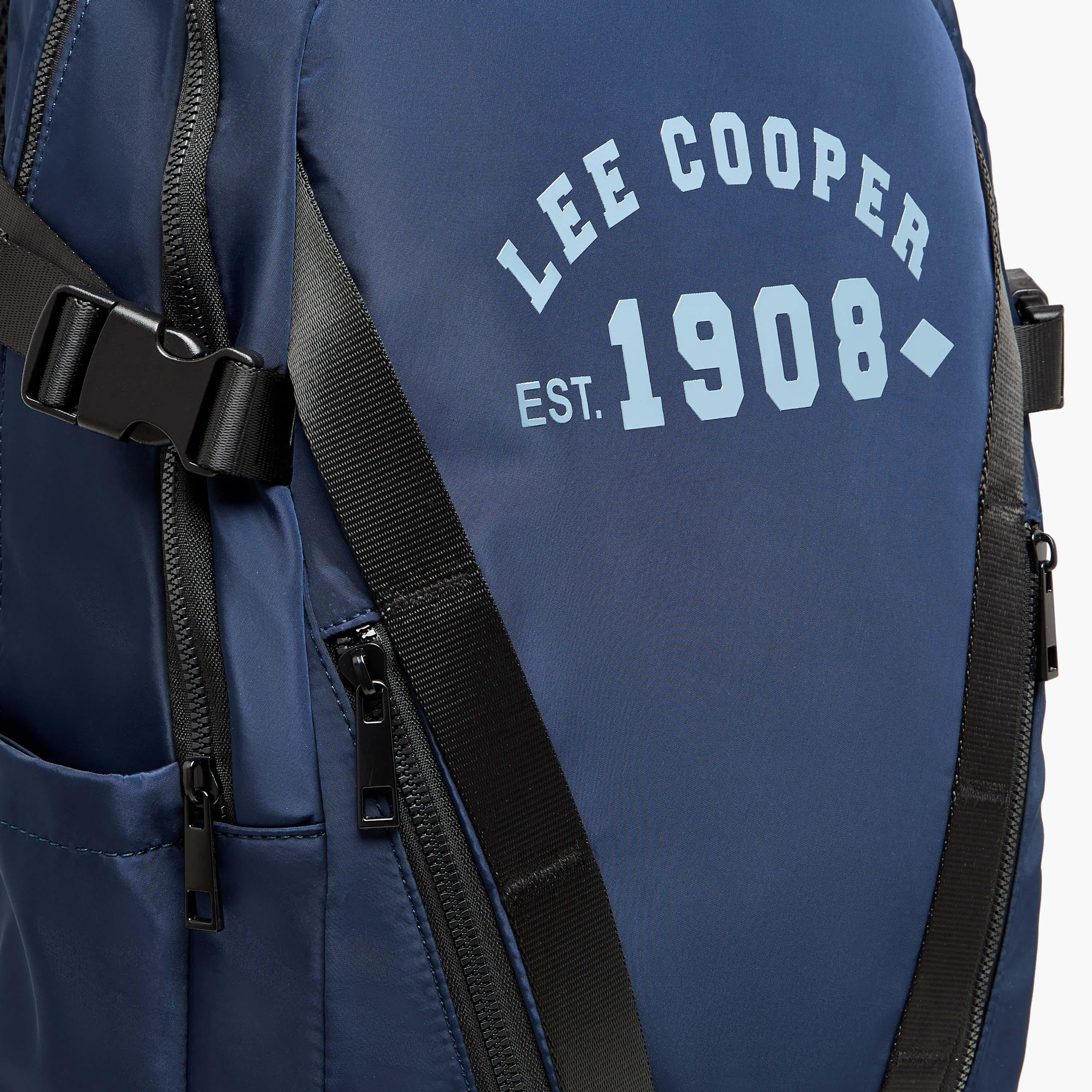 شنطة ظهر بطبعات وأحزمة قابلة للتعديل وسحاب إغلاق من لي كوبر - 16xX33X47 سم-men-bags-image-3