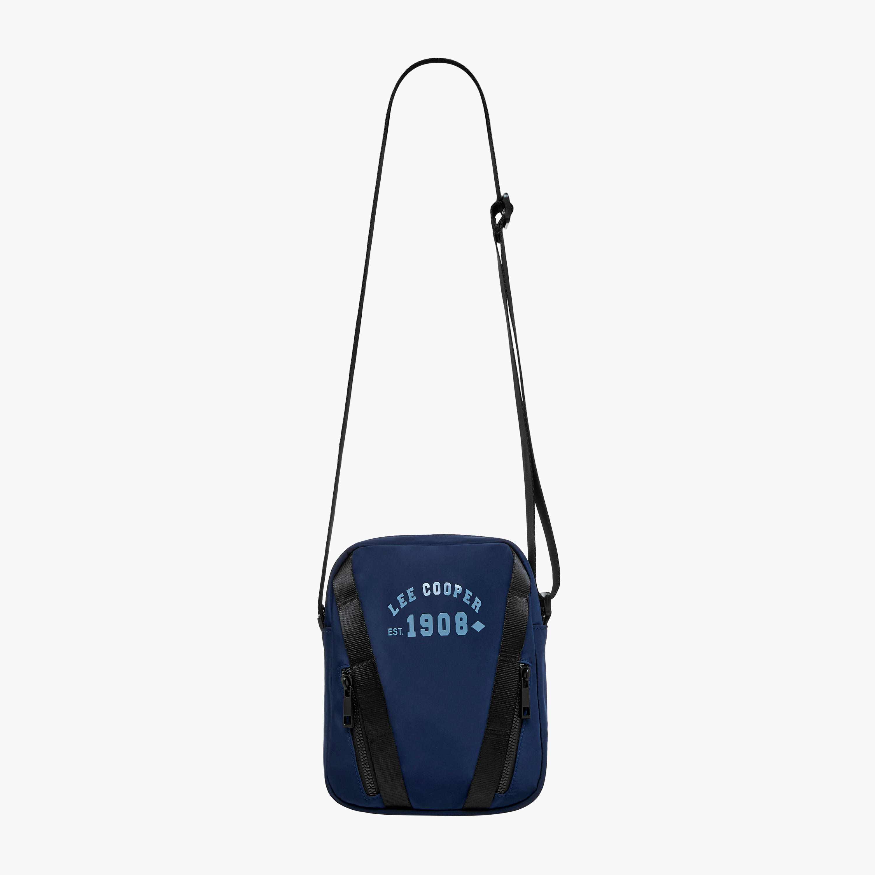 شنطة كروس بودي بطبعات شعار وحزام قابل للتعديل وسحاب إغلاق من لي كوبر-men-bags-image-3