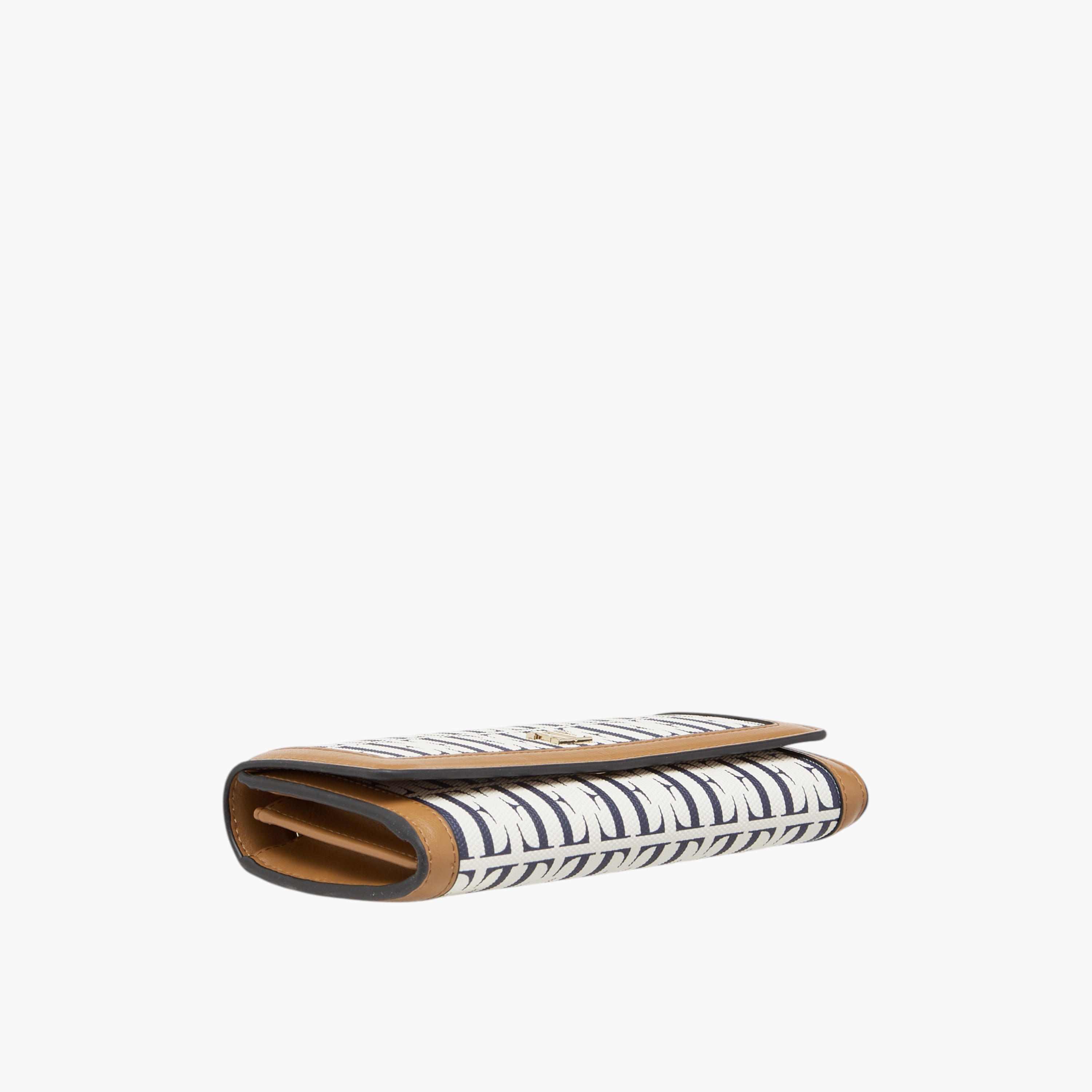 Elle Monogram Print Wallet with Button Closure-women-bagsandwallets-wallets-image-4