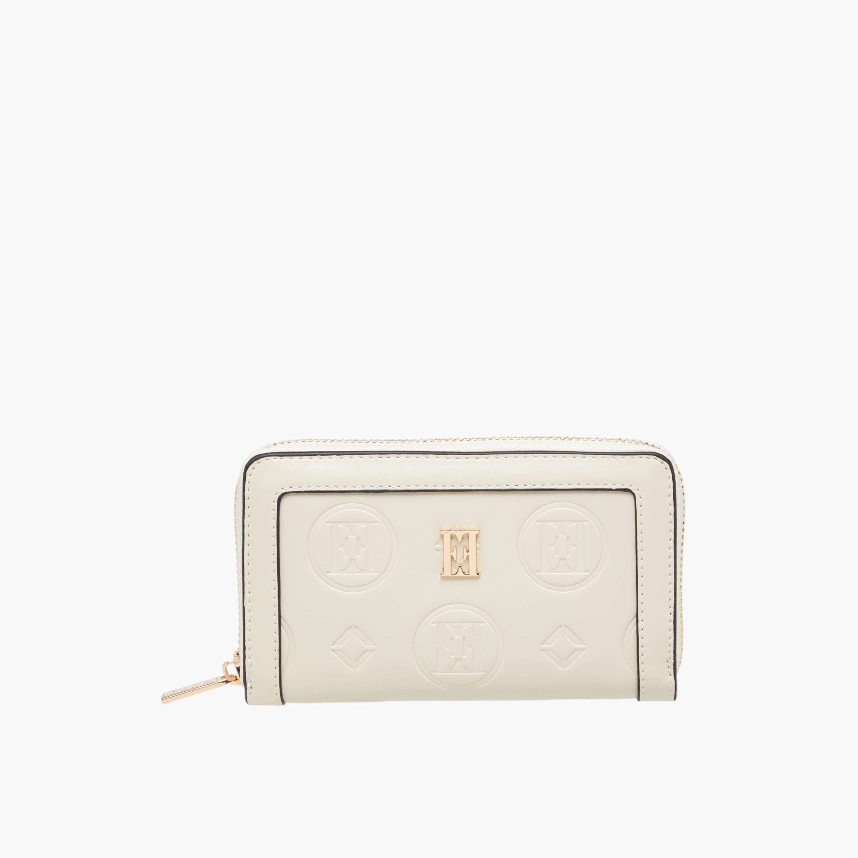 Elle Monogram Embossed Zip Around Wallet-women-bagsandwallets-wallets-image-1
