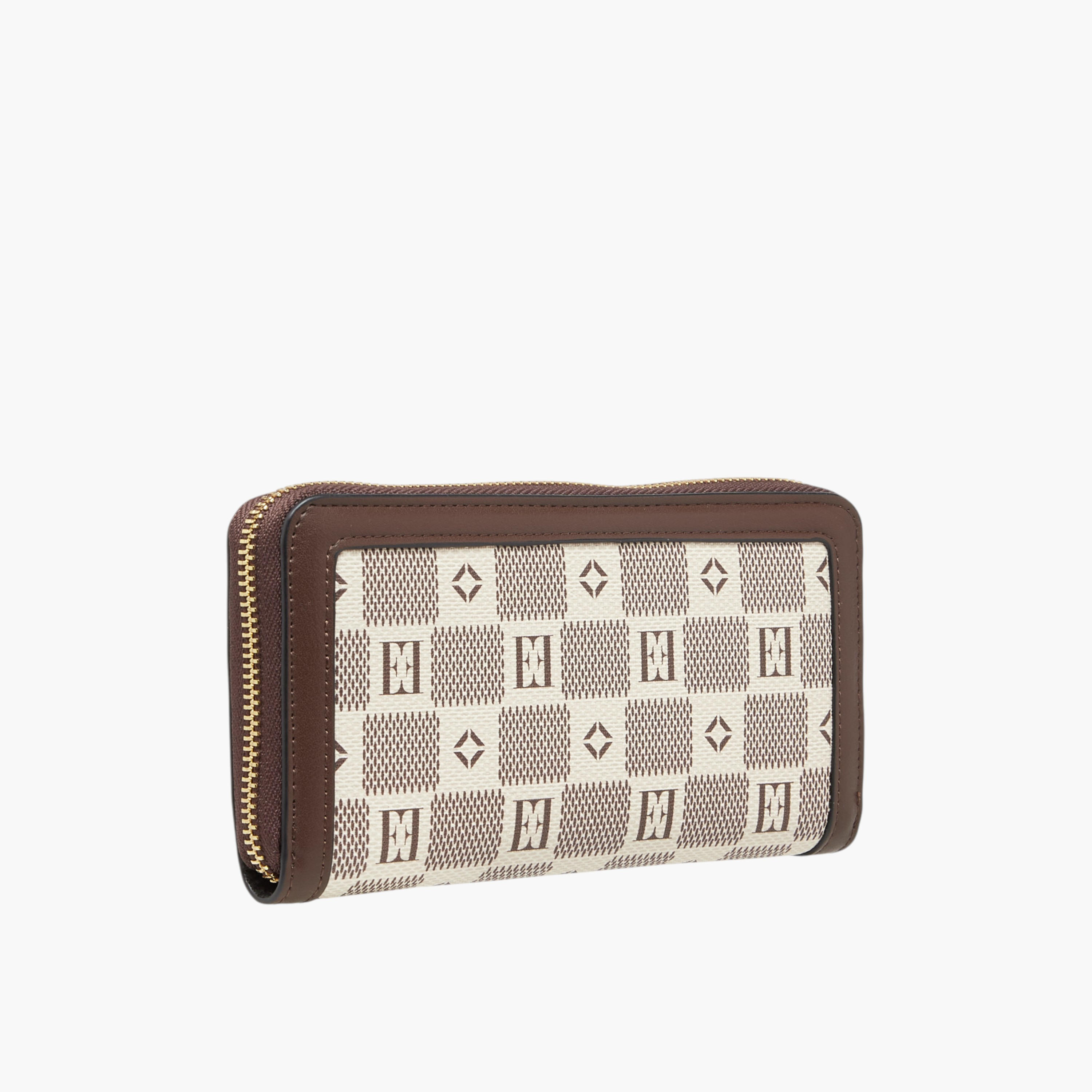 محفظة بسحاب إغلاق دائري وطبعات مونوجرام من إيل-women-bagsandwallets-wallets-image-4